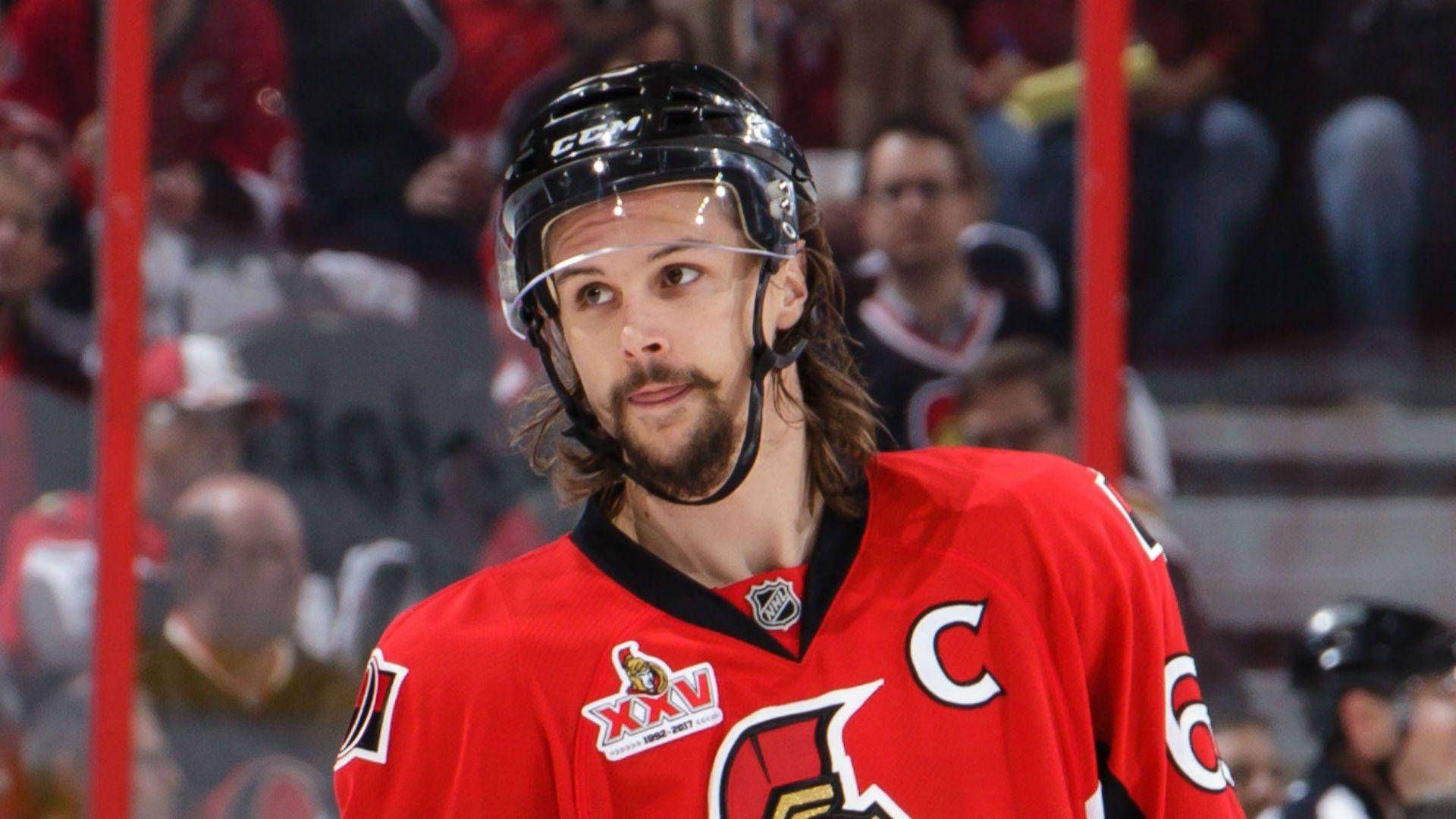 1920x1080 Erik Karlsson Player Photo Ice Hockey Defenceman Wallpaper