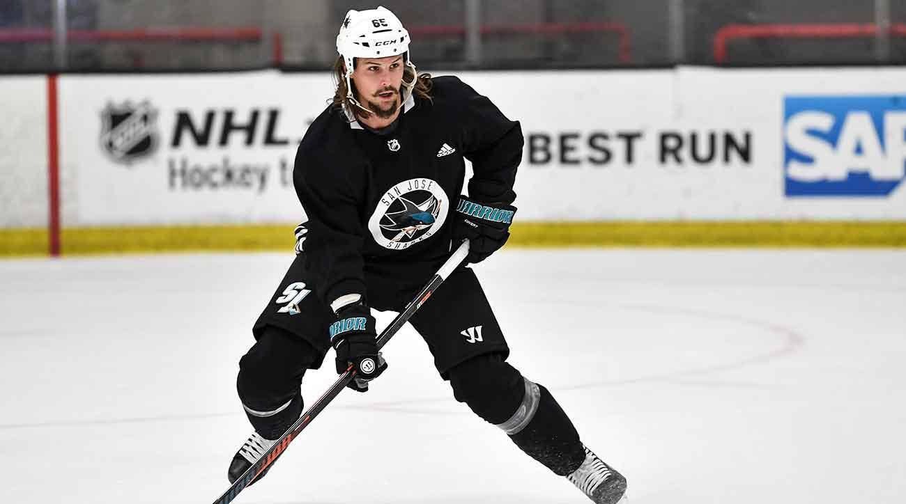 1300x724 Download Erik Karlsson in his San Jose Sharks Jersey Wallpaper