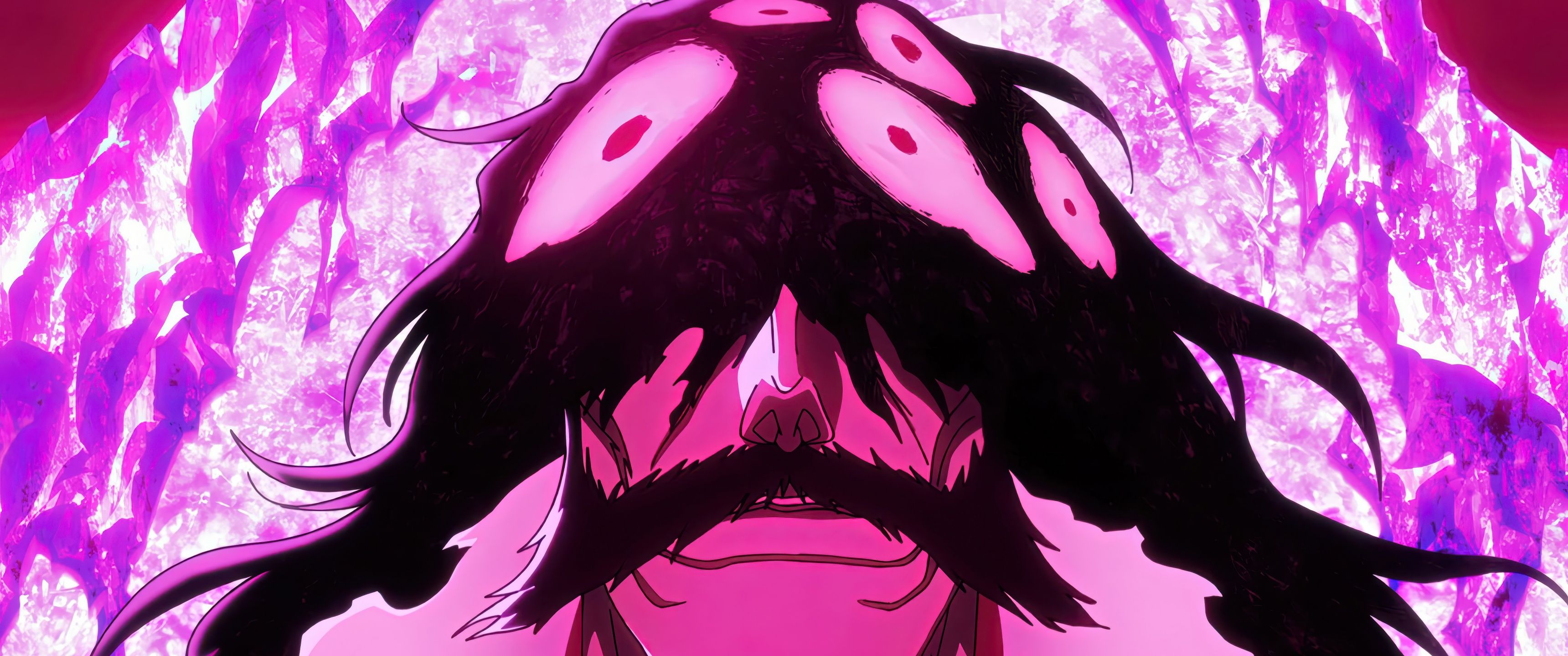 3440x1440 Yhwach Wallpaper 4K, Bleach, 5K, Pink background