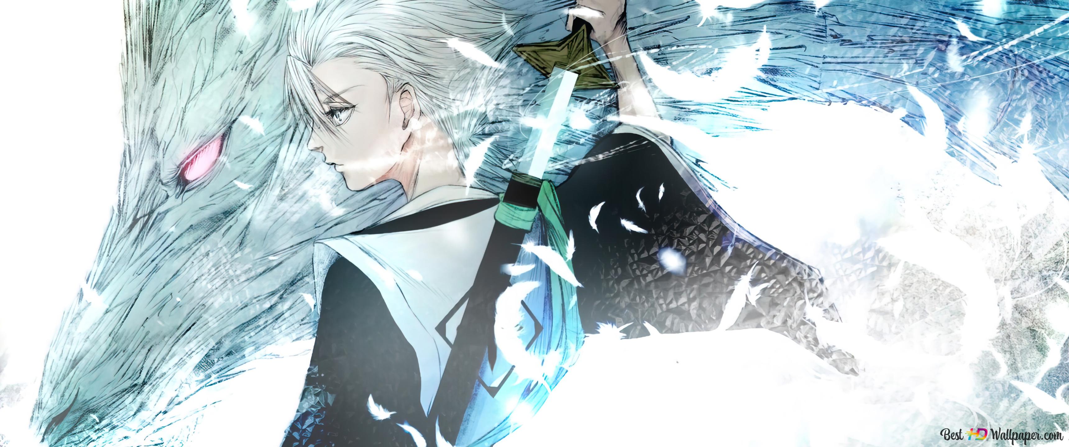 3440x1440 Bleach. Hitsugaya Toshiro 4K wallpaper download