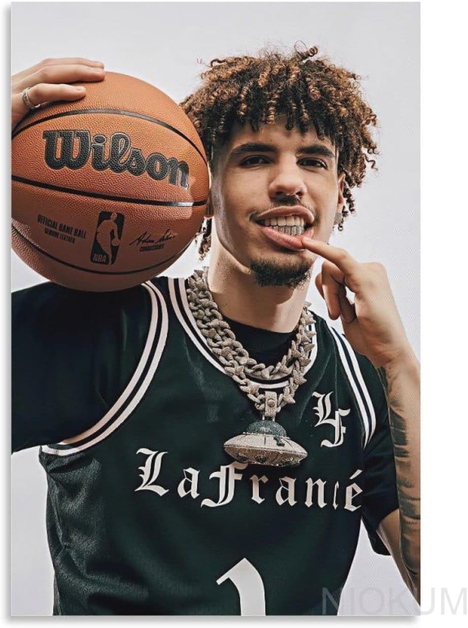 922x1236 Lamelo Ball Dunk Poster for Boys Bedroom Wall Decor Haiti