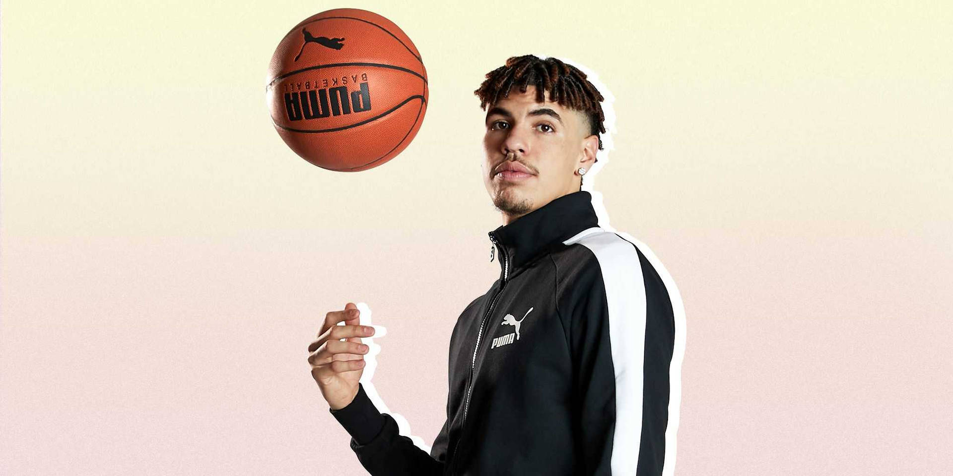 1920x960 Download Lamelo Ball In Pink Wallpaper