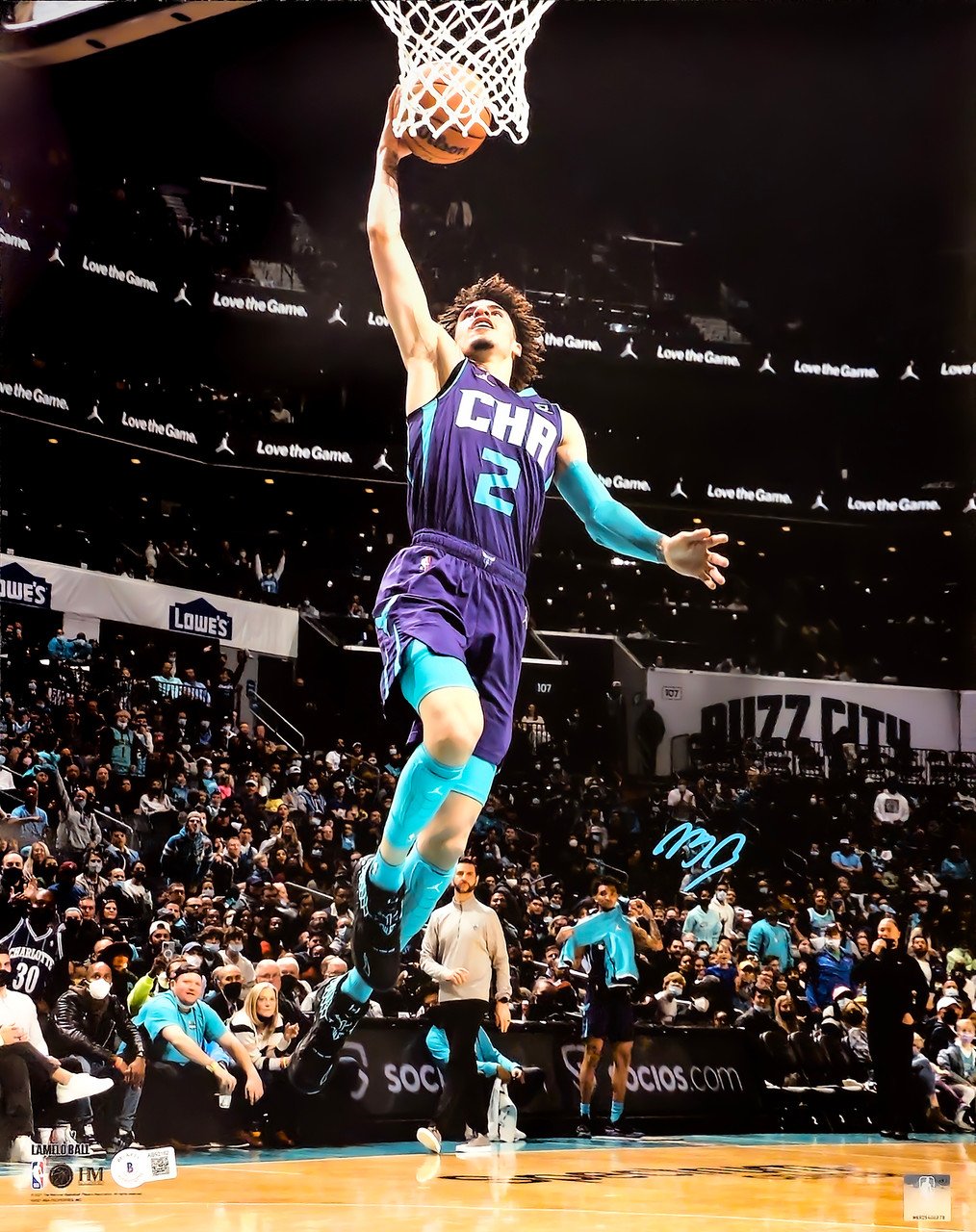 1014x1280 LaMelo Ball Autographed 16x20 Photo Charlotte Hornets Beckett BAS Stock