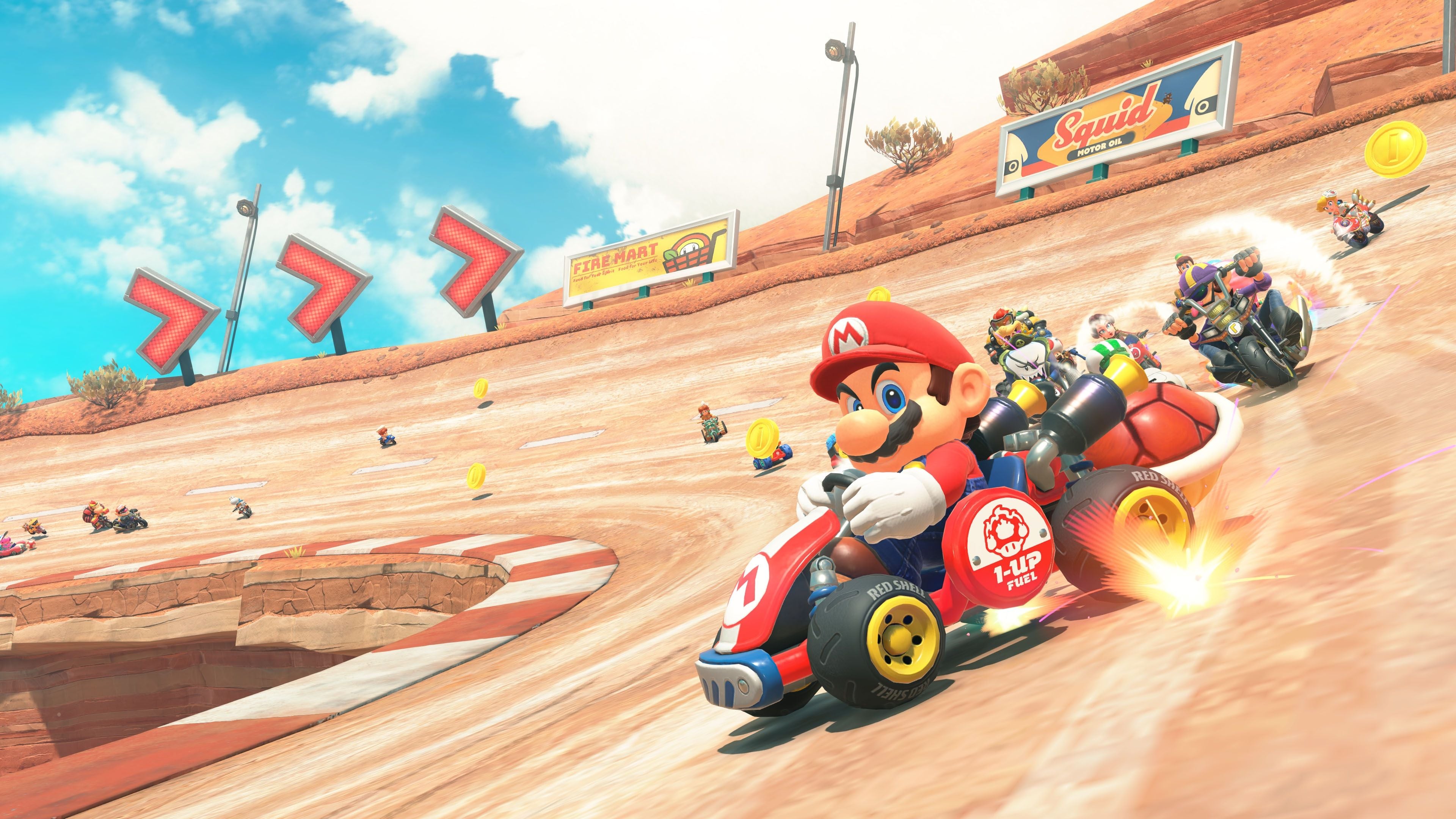3840x2160 Nintendo shows off Mario kart World's title screen