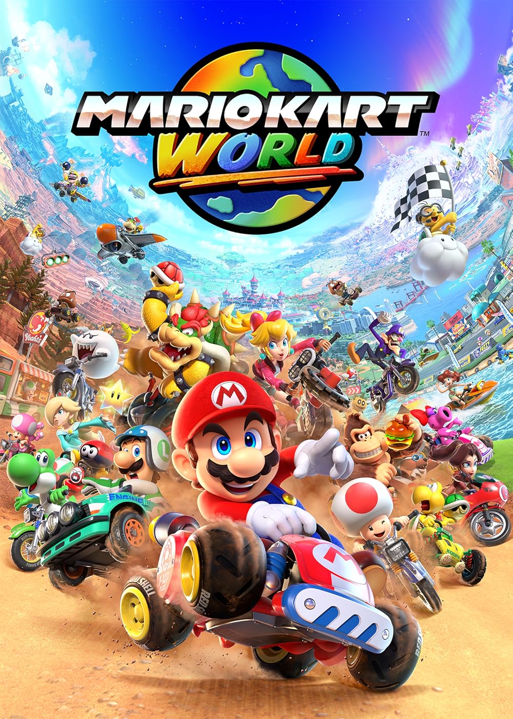1000x1401 Mario Kart World (Video Game 2025)