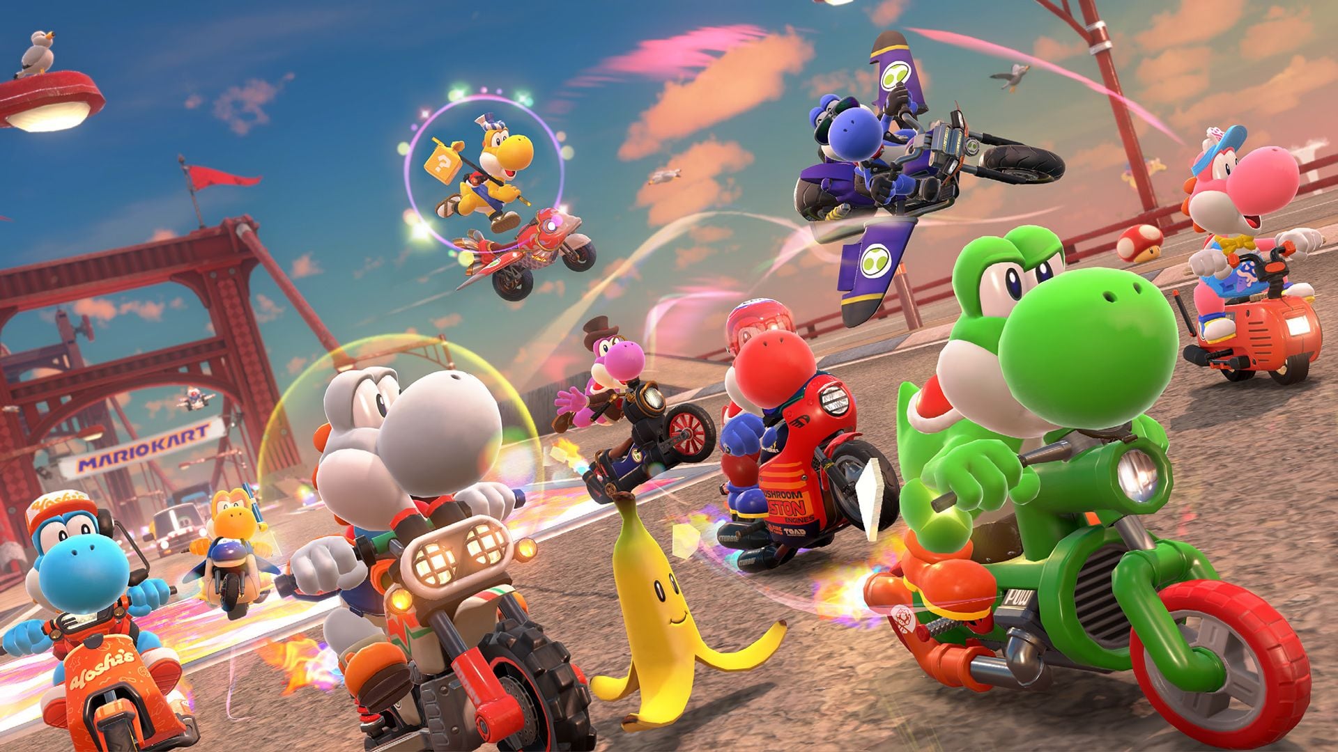1920x1080 Download Mario Kart World HD Wallpaper
