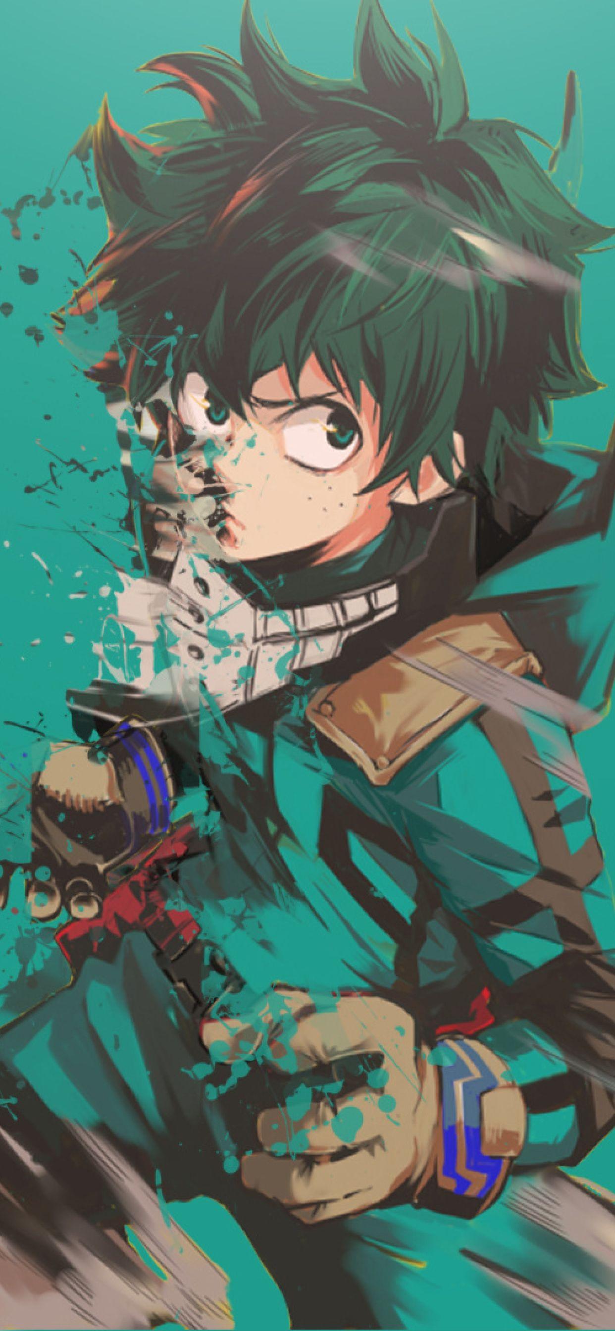 1242x2688 Boku no Hero Academia Midoriya Izuku Art iPhone XS MAX