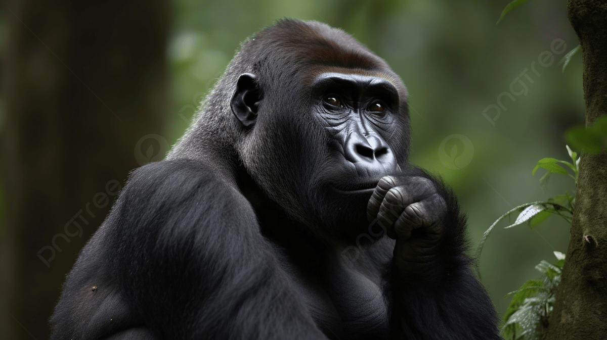 1200x673 Gorilla Thinking Into His Hand, Picture Of Funny Gorillas, Gorilla, Ape Background Image And Wallpaper for Free Download