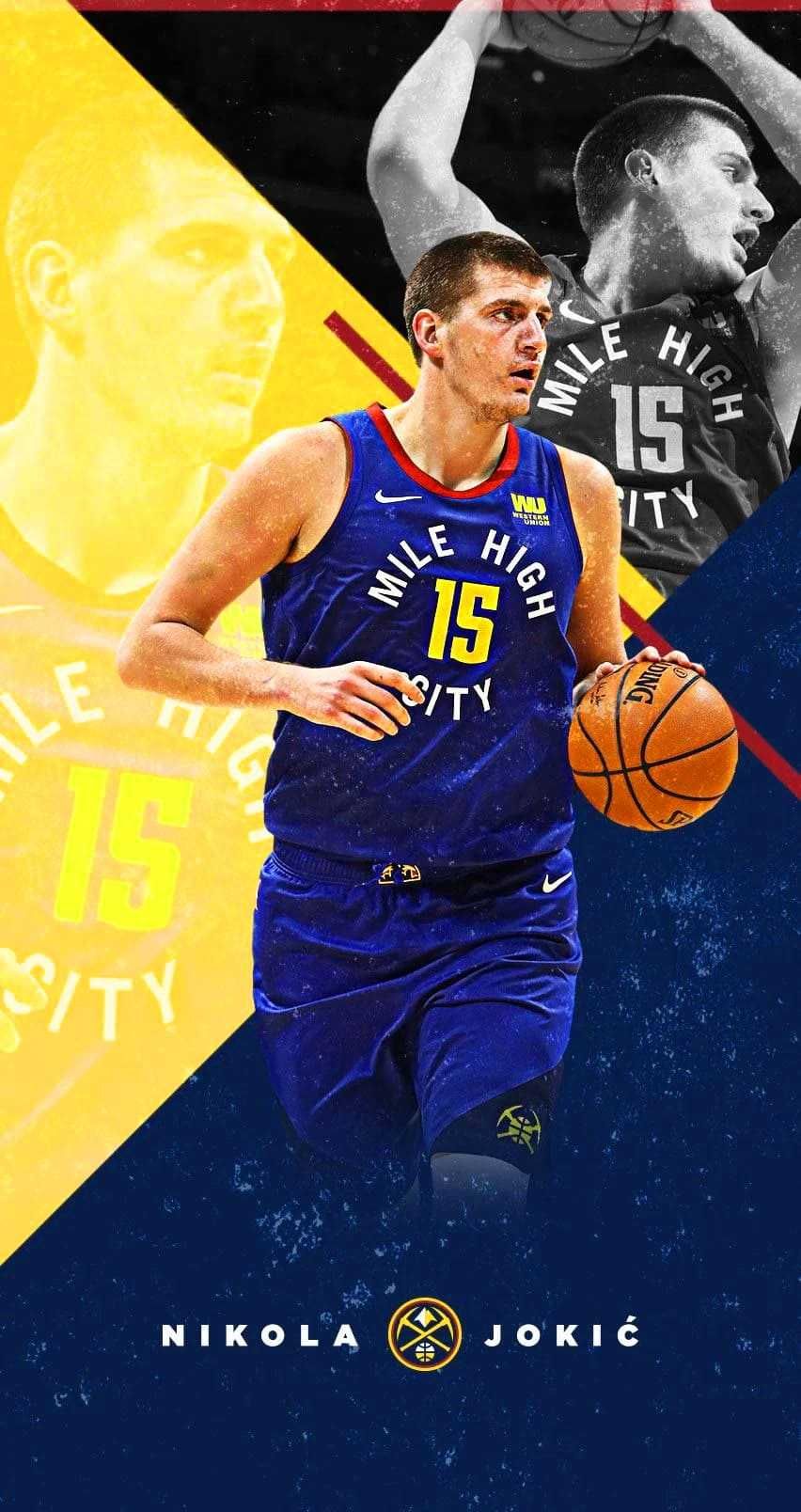 852x1608 Nikola Jokic iPhone Wallpaper