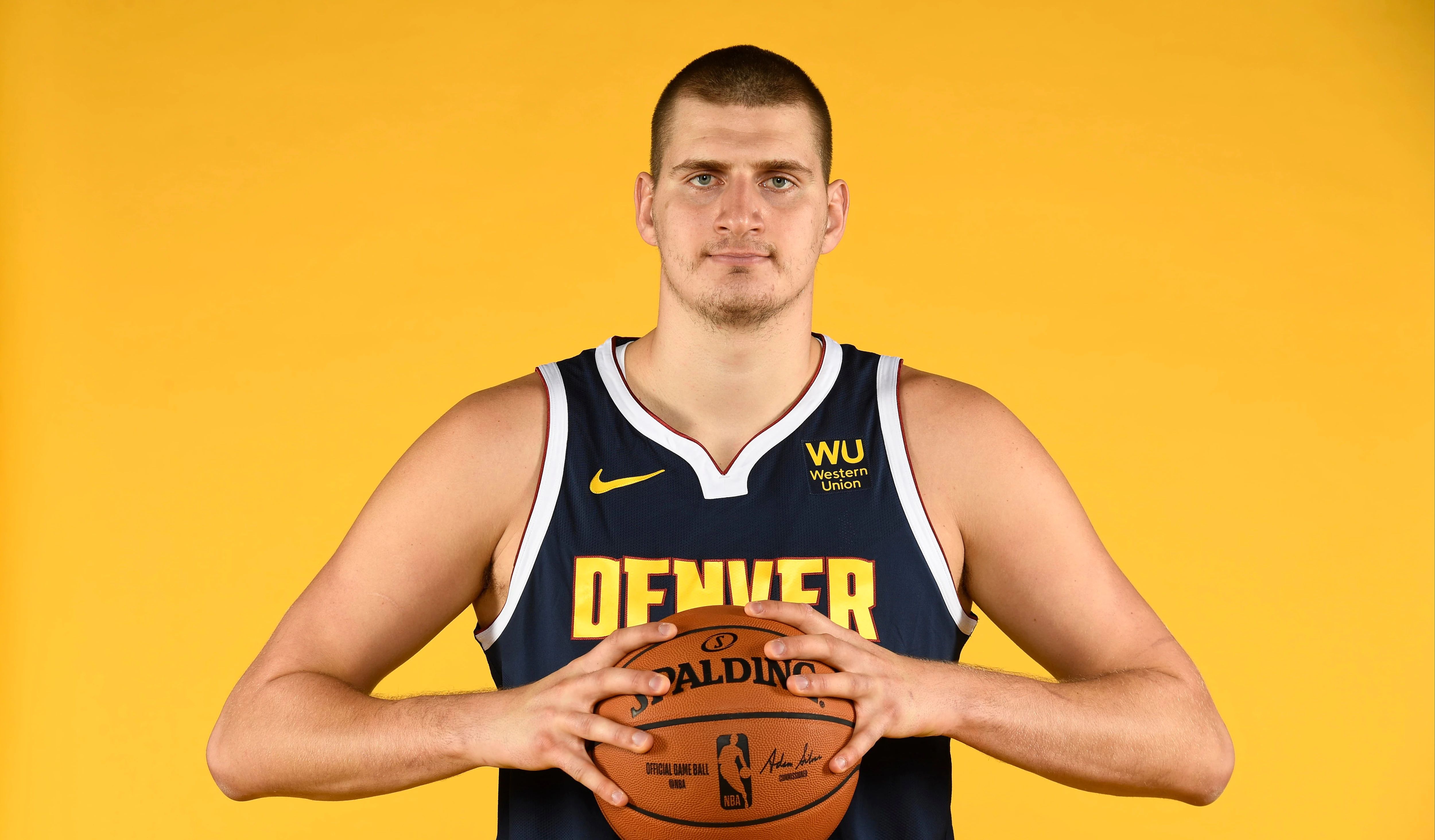 5000x2927 Nikola Jokic Wallpaper 4K, Serbian basketball player, NBA