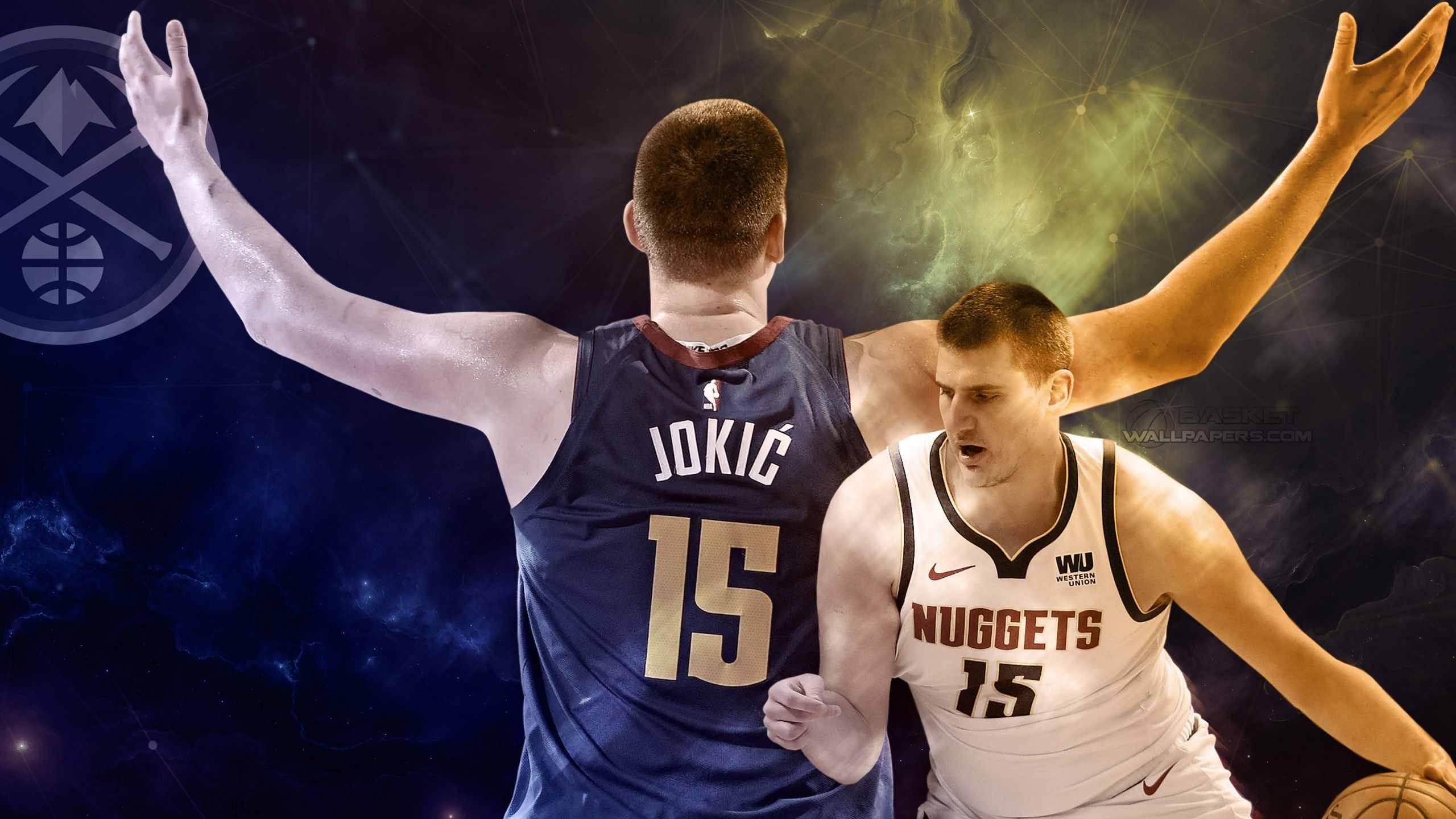 2560x1440 Basketball Denver Nuggets NBA Nike Serbian HD Nikola Jokic Wallpaper