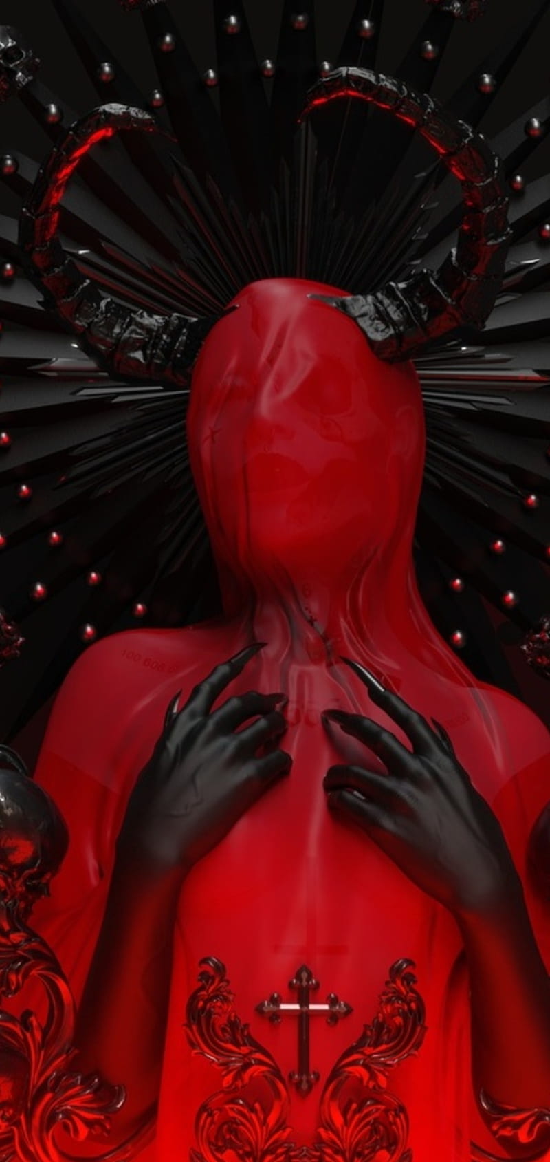 800x1689 AHS Apocalypse, ahs, american, american horror story, face horror, purple, scary, HD phone wallpaper