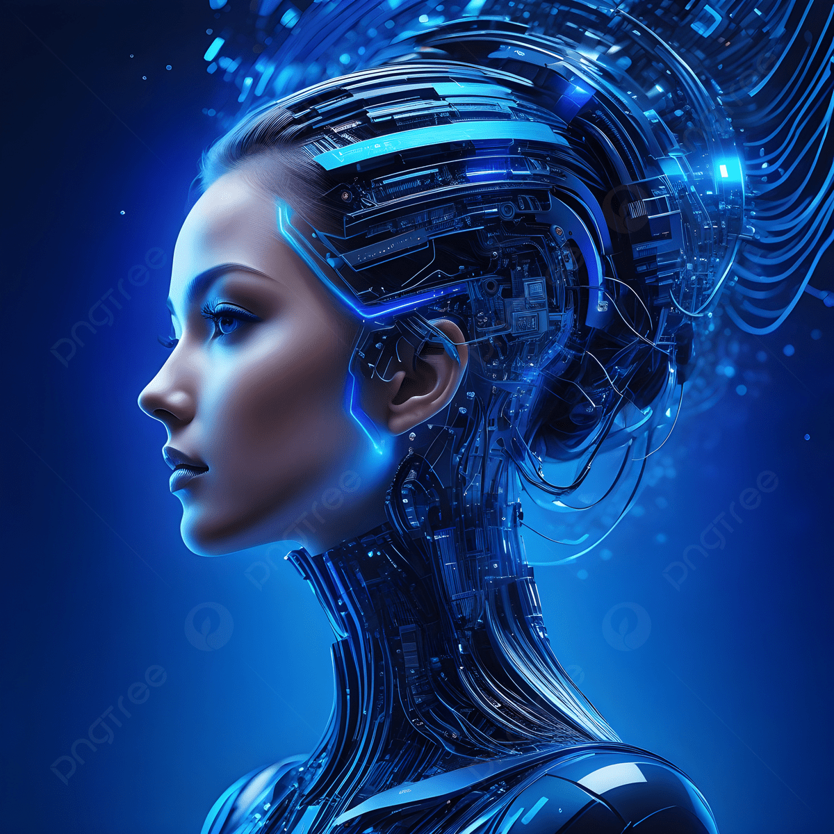 1200x1200 3D Artificial Intelligence Background, Ai Technology Background, Creative Artificial Intelligence Woman, Artificial Intelligence Background Image And Wallpaper for Free Download