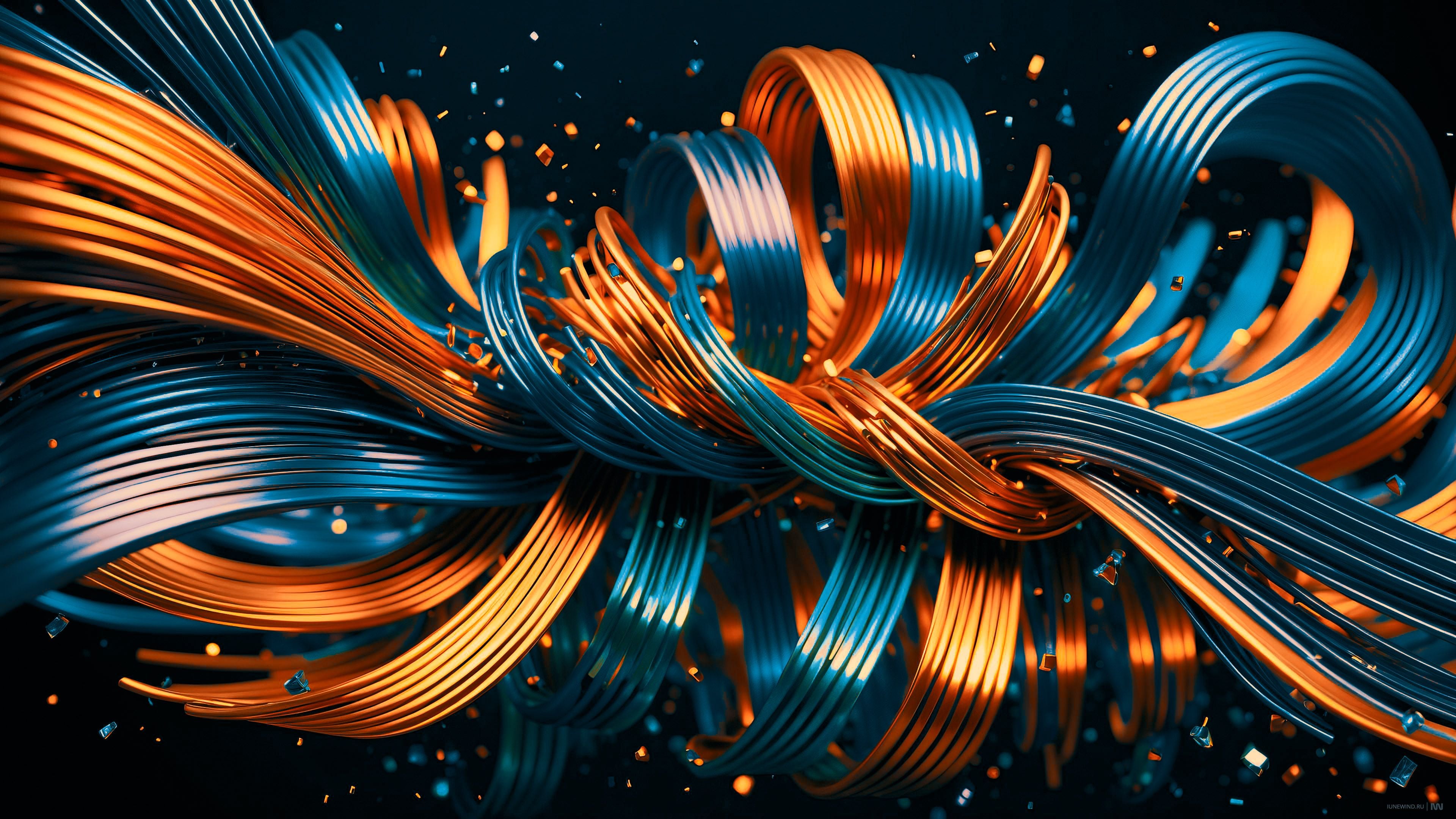 3840x2160 3D Liquid Abstract UHD 16:9 AI Art Wallpaper