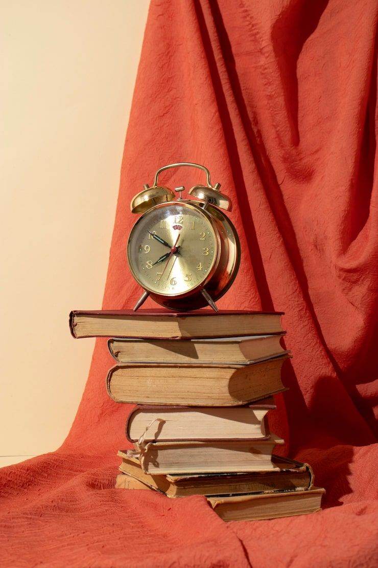 740x1110 Background with vintage clocks Image