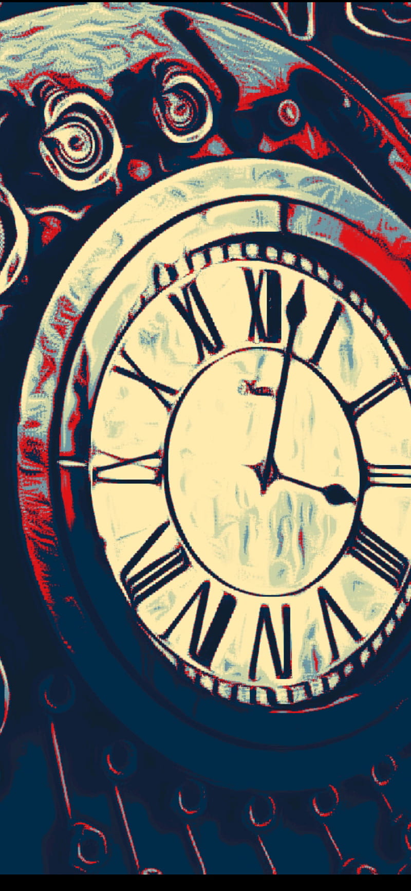 800x1733 Clock, analog, clocks, HD phone wallpaper