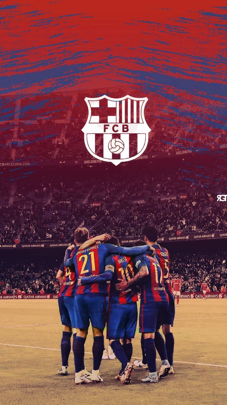 750x1334 fc Barcelona Wallpaper for Apple IPhone 6S, 8 [Retina HD]