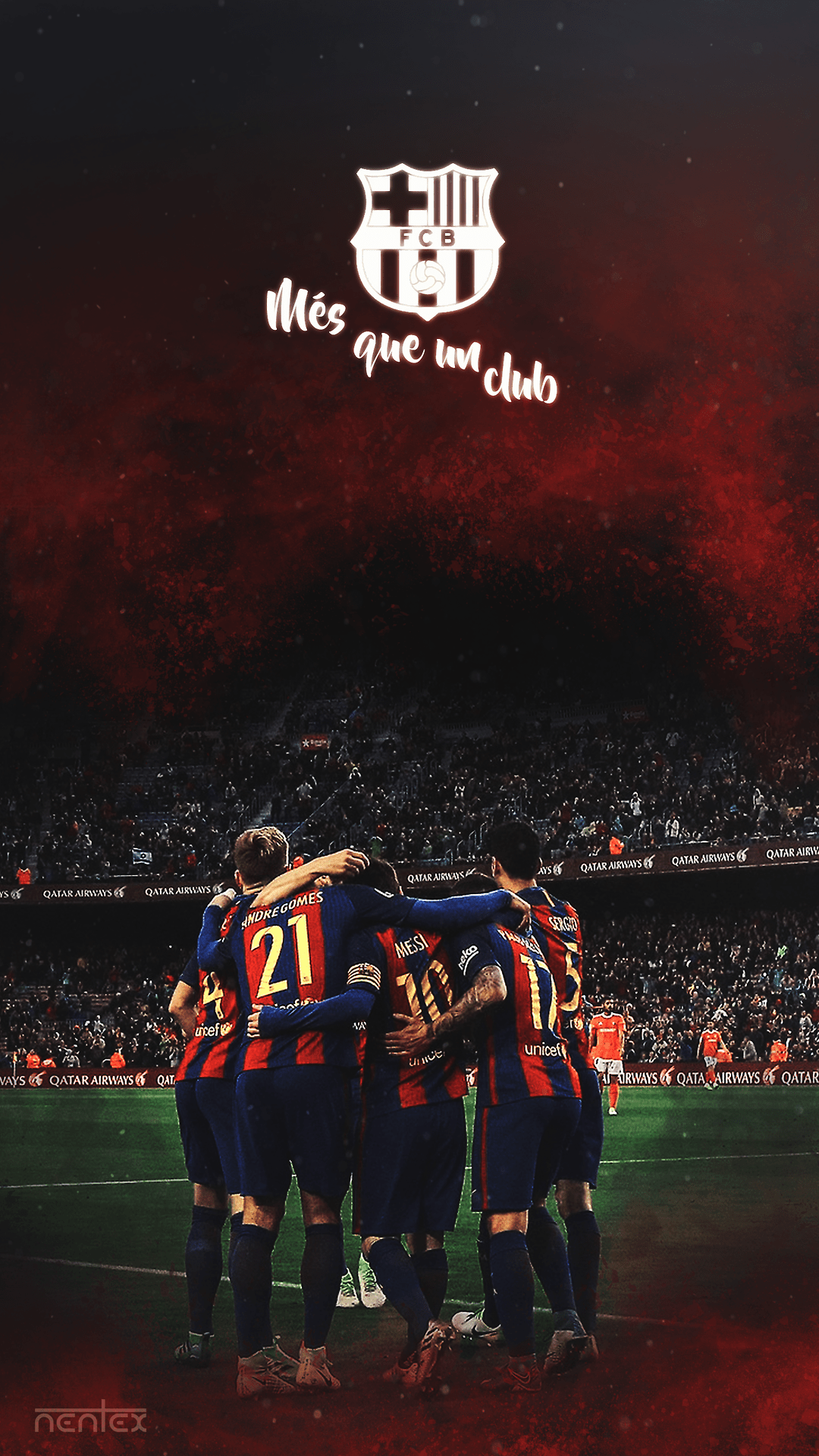 1080x1920 Barcelona Legends Wallpaper