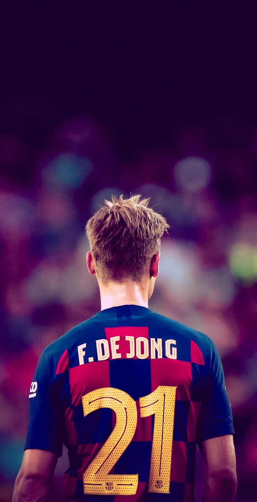 850x1660 fc barcelona, frenkie de jong aesthetic HD phone wallpaper