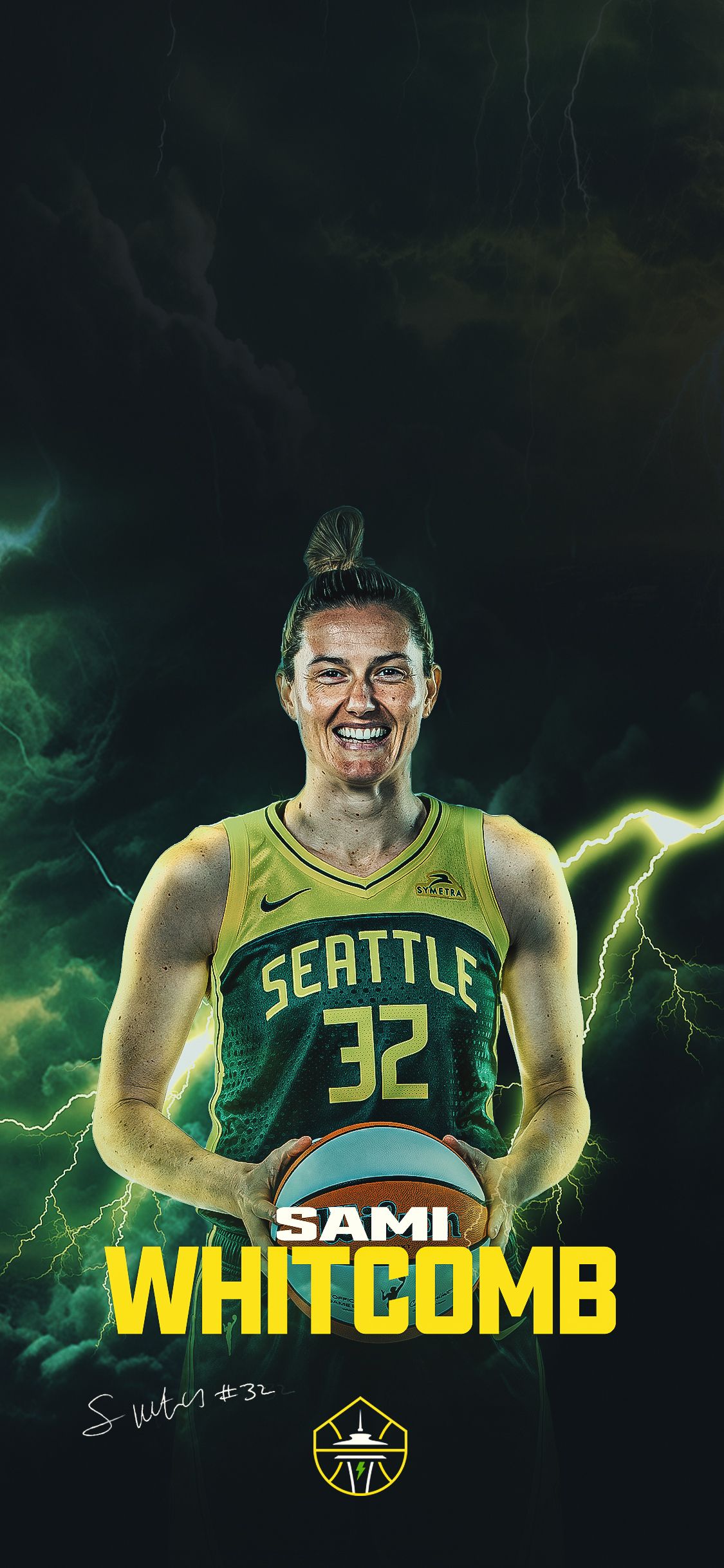 1125x2436 Seattle Storm Wallpaper