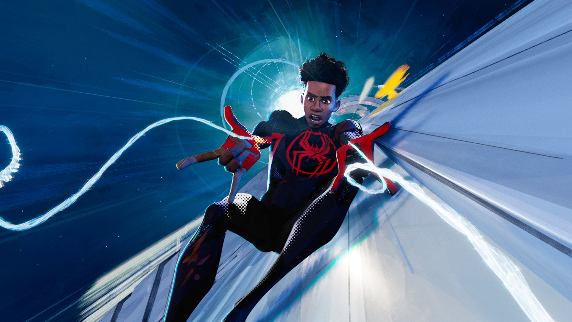 1920x1080 Spider Man: Beyond The Spider Verse Might Be About To Get An Exciting Release Update As Fans Spot A Big Miles Morales Logo In Downtown New York