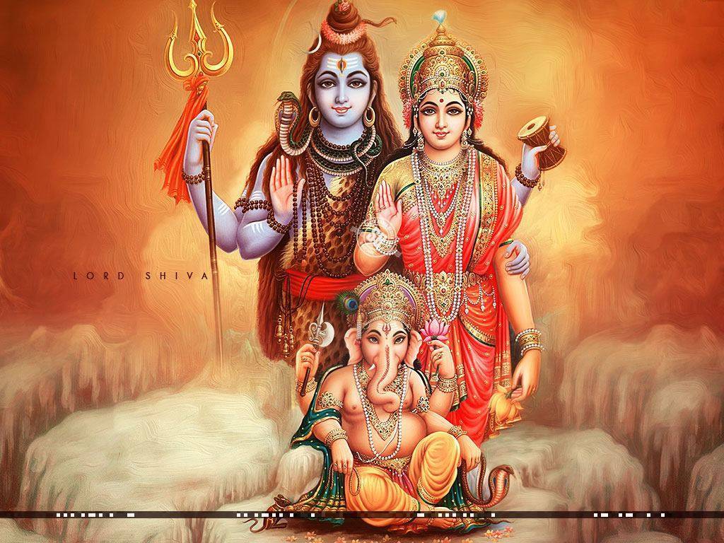 1024x768 Shiv Parvati Wallpaper