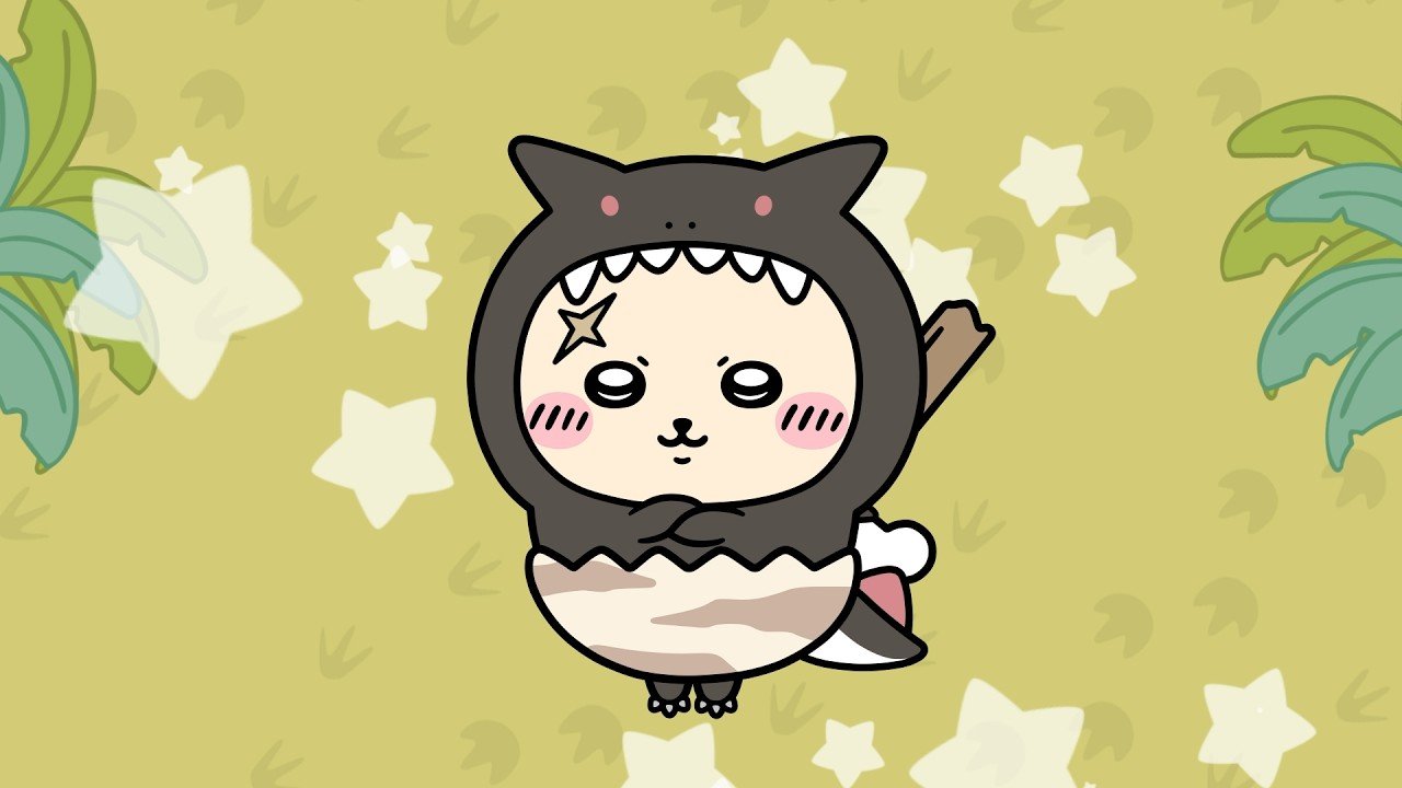 1280x720 Chiikawa Pocket Dinosaur Outfits