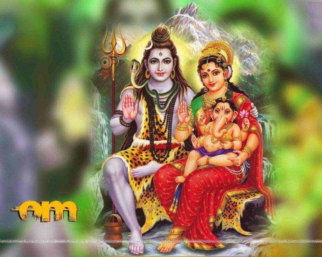 1024x819 Shiv Parvati Ganesh Wallpaper Free