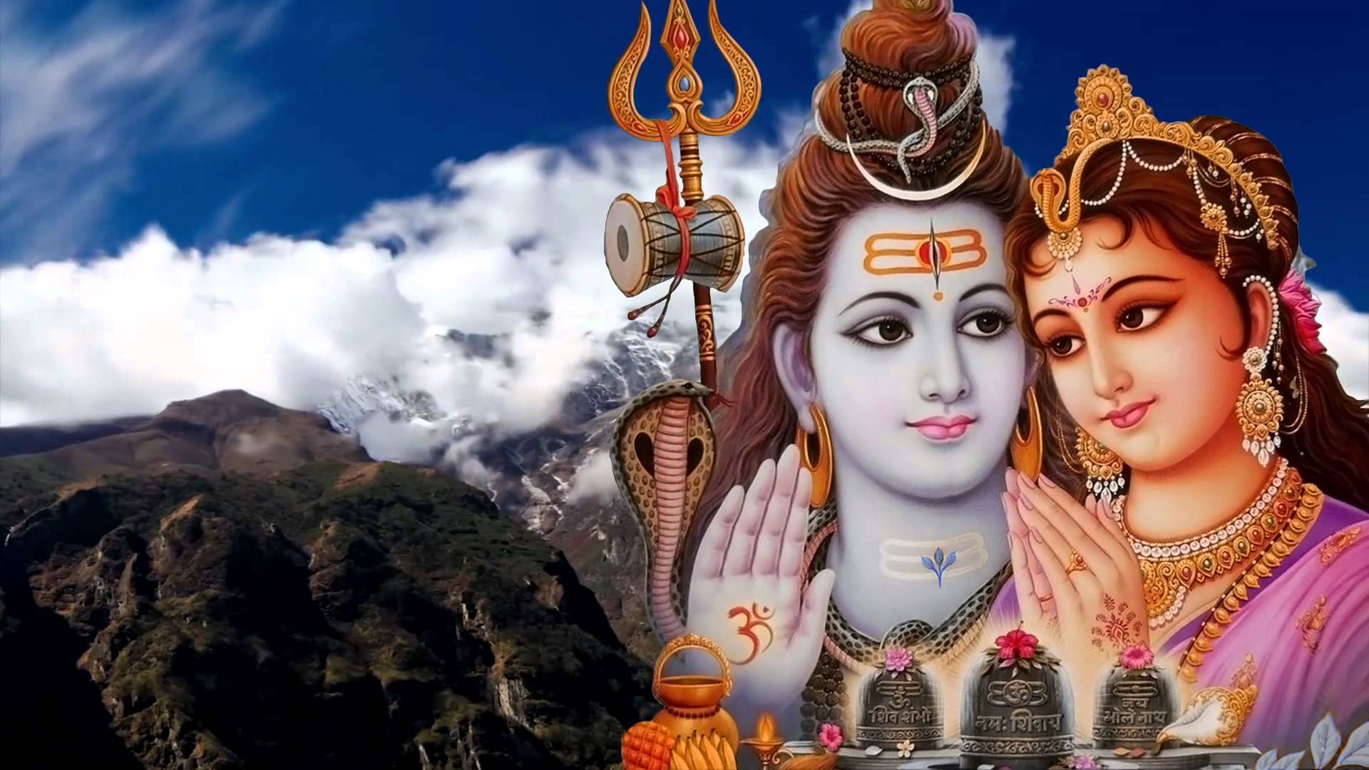 1920x1080 image Of Shiv Parvati Love. Hindu Gods and Goddesses