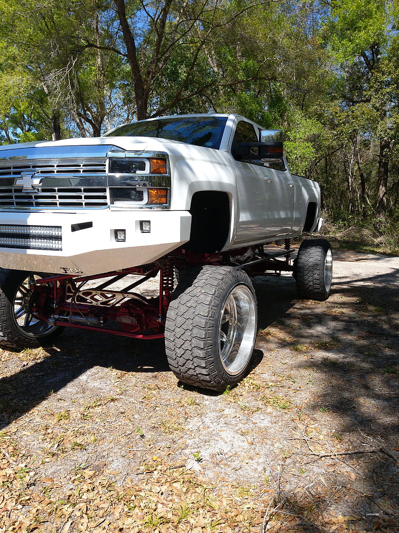 800x1067 HD lifted chevy truck wallpaper