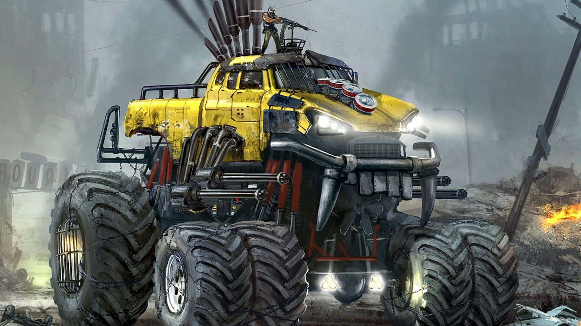1920x1080 Monster Truck Background