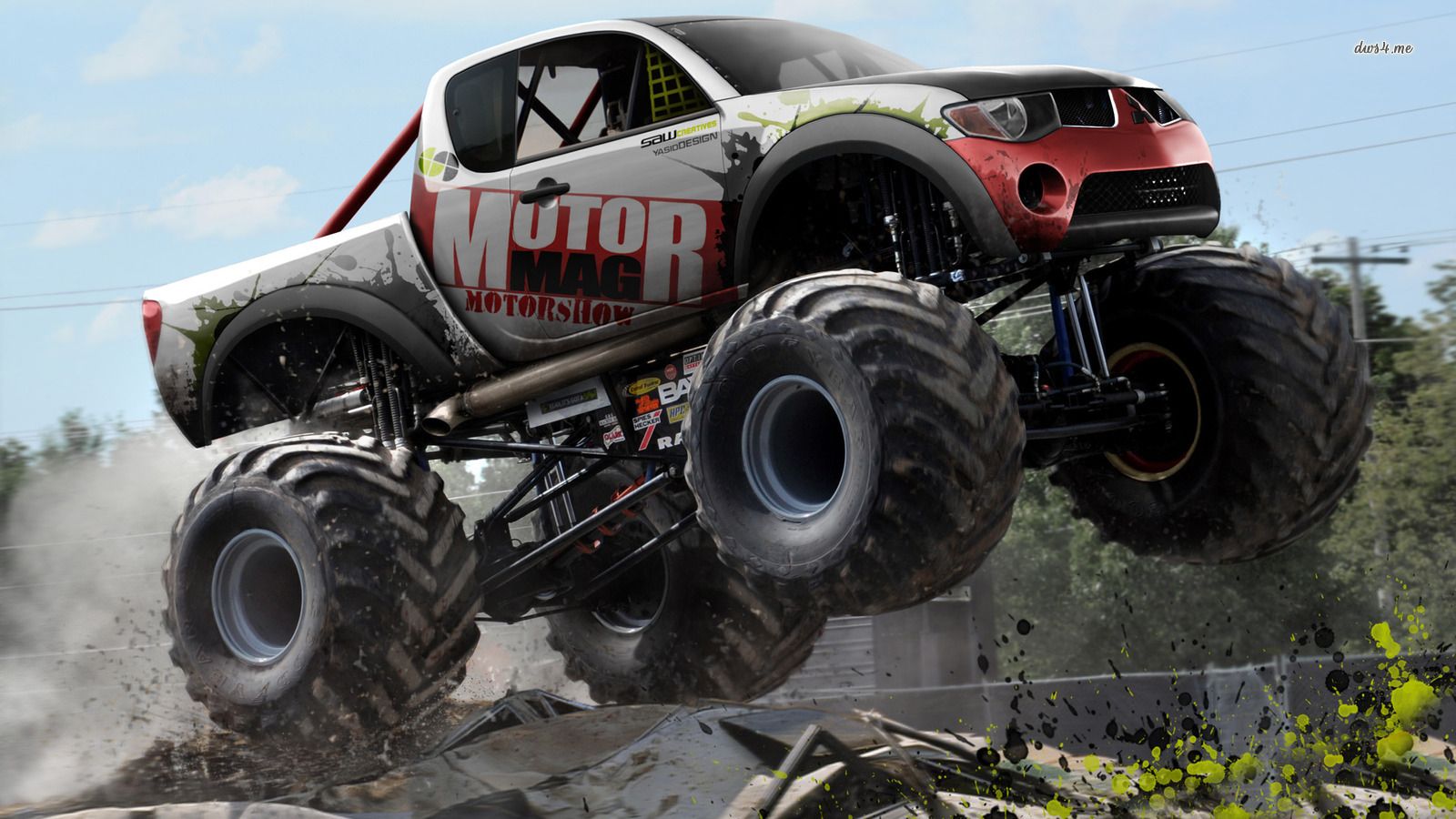 1600x900 3825 Mitsubishi L200 Monster Truck 1600x900 Car Wallpaper