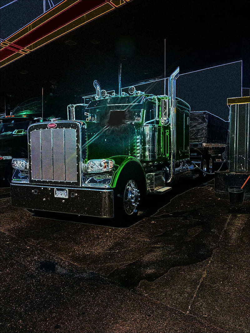 800x1067 Trucks, big cars, big trucks, green, semi, HD phone wallpaper