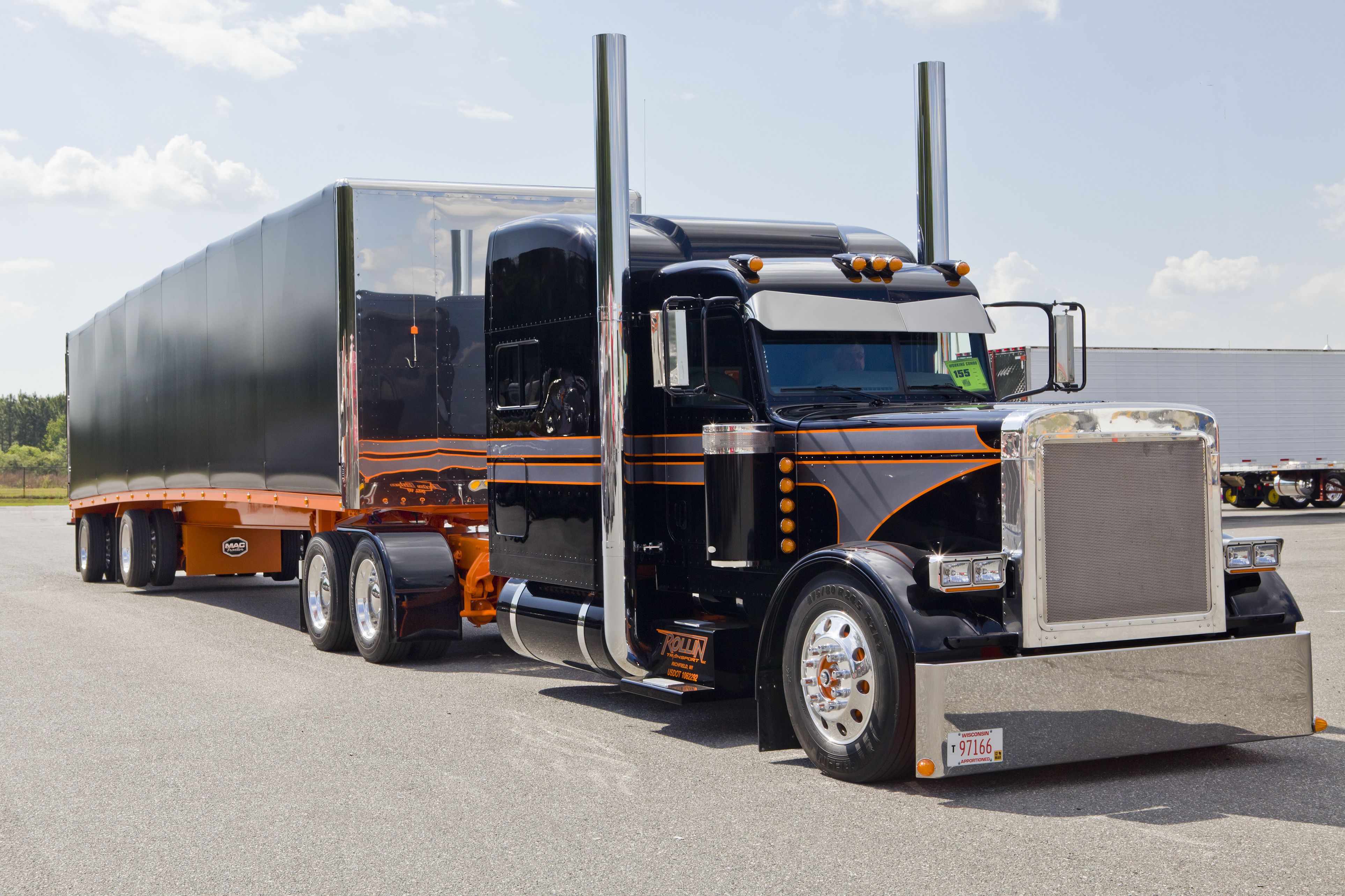 3852x2568 Wallpaper custom, truck, Peterbilt, semi show for mobile and desktop, section грузовики, resolution 3852x2568