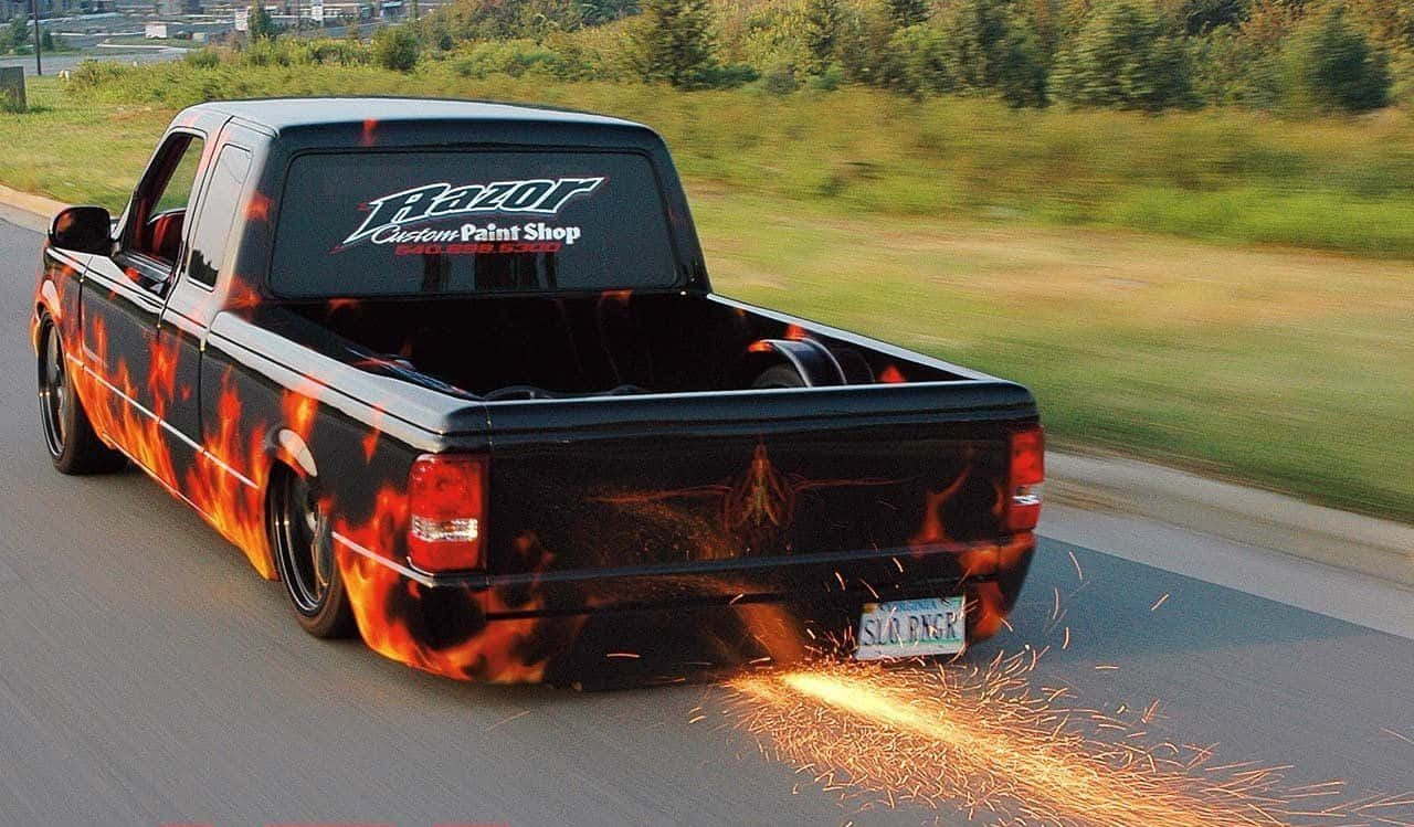 1280x749 Download Caption: Majestic Low Truck on Highway Wallpaper