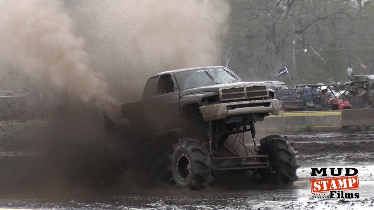 1280x720 Tinker Mega Truck Thrashing the Mud Pit at Iron Horse Mud Ranch 2024