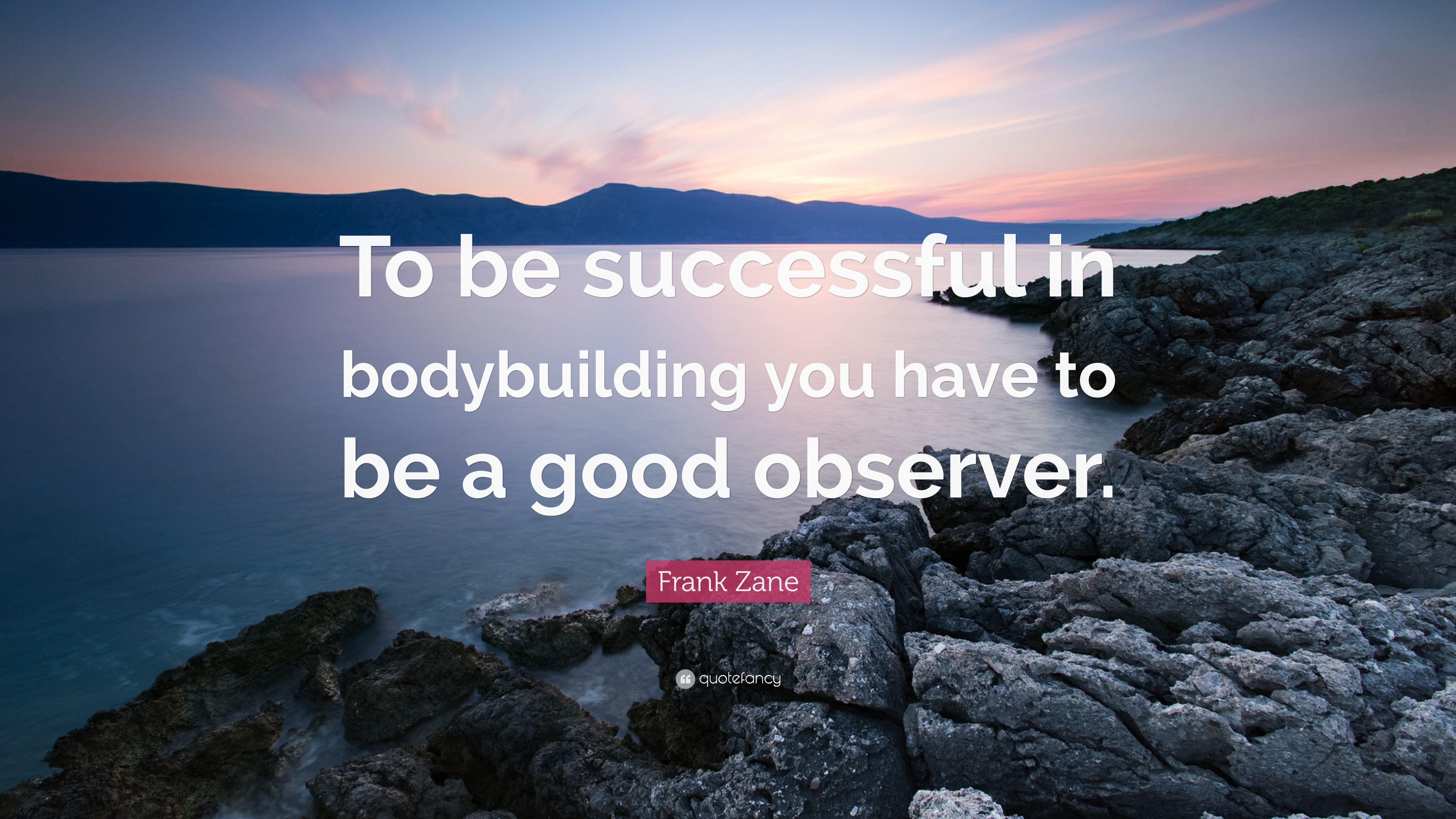 3840x2160 Frank Zane Quote: “To be successful in bodybuilding you have to be