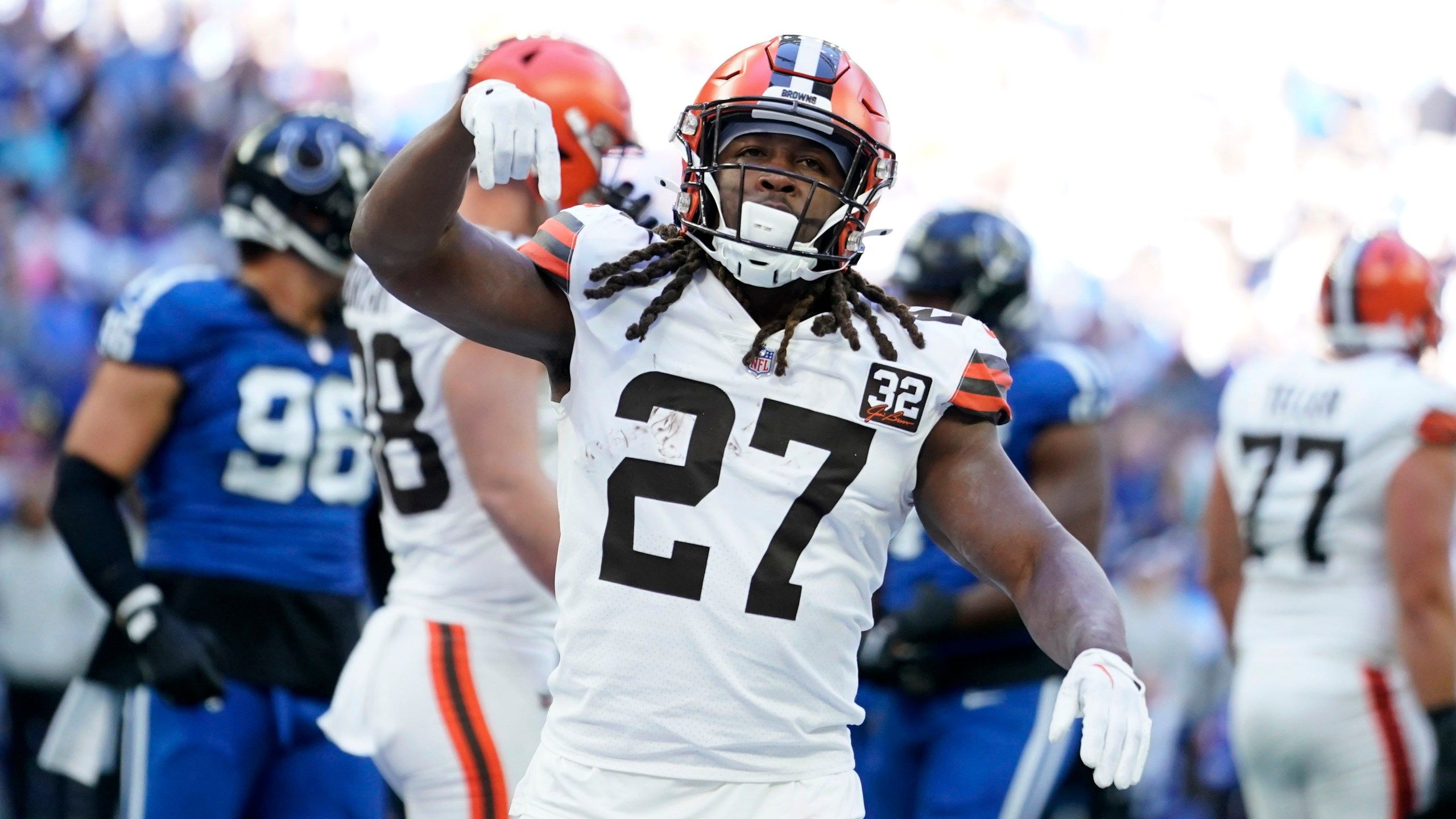 2560x1440 Kareem Hunt's Late TD Helps Browns Rally Past Colts 39 38 In Topsy Turvy Game