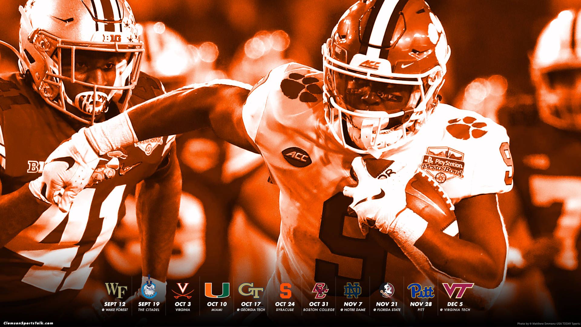 1920x1080 Clemson Tigers Travis Etienne Aesthetic Wallpaper