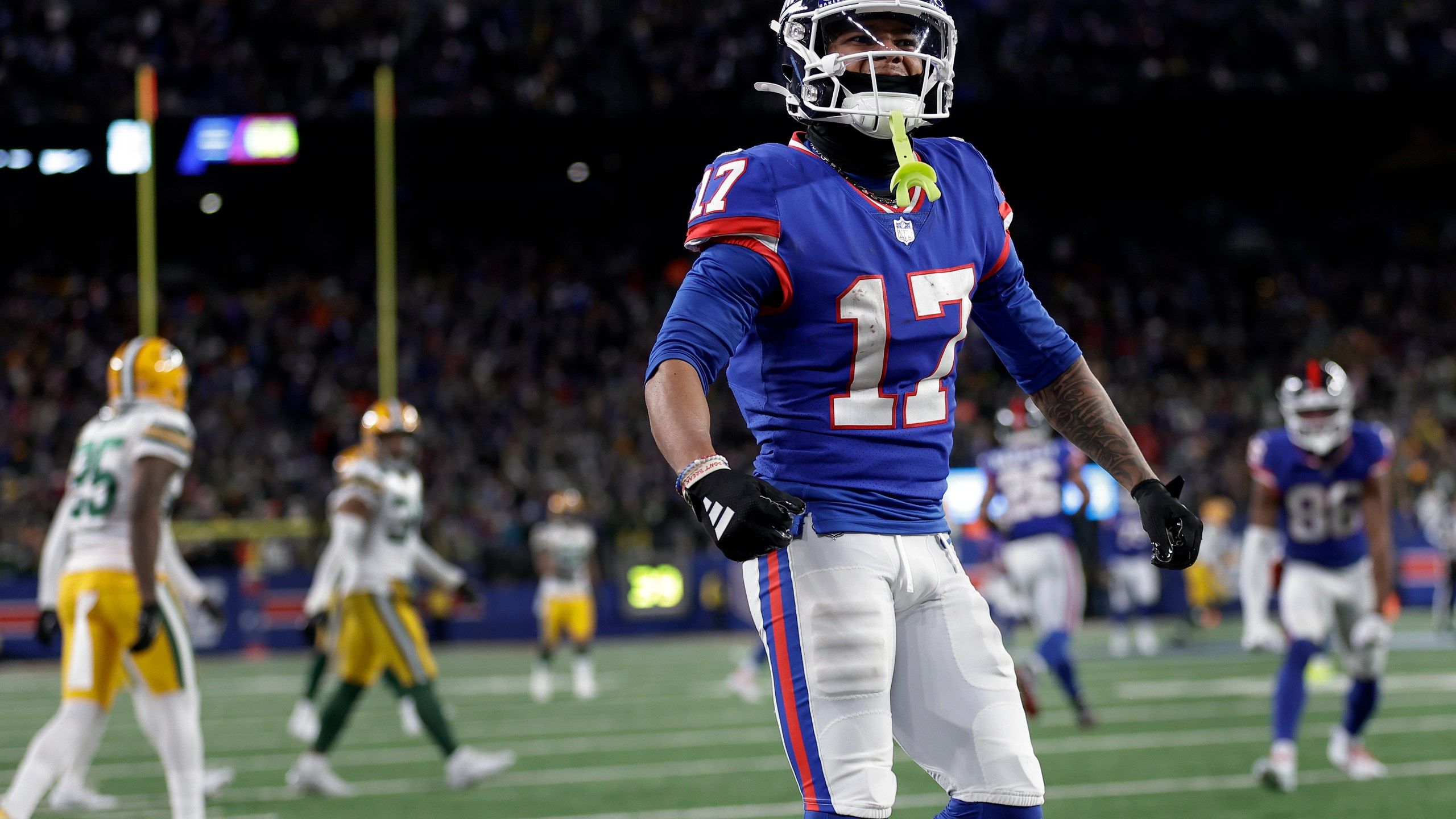 2560x1440 DeVito Leads Clutch Drive To Bullock's Winning Kick As New York Giants Top Green Bay Packers 24 22