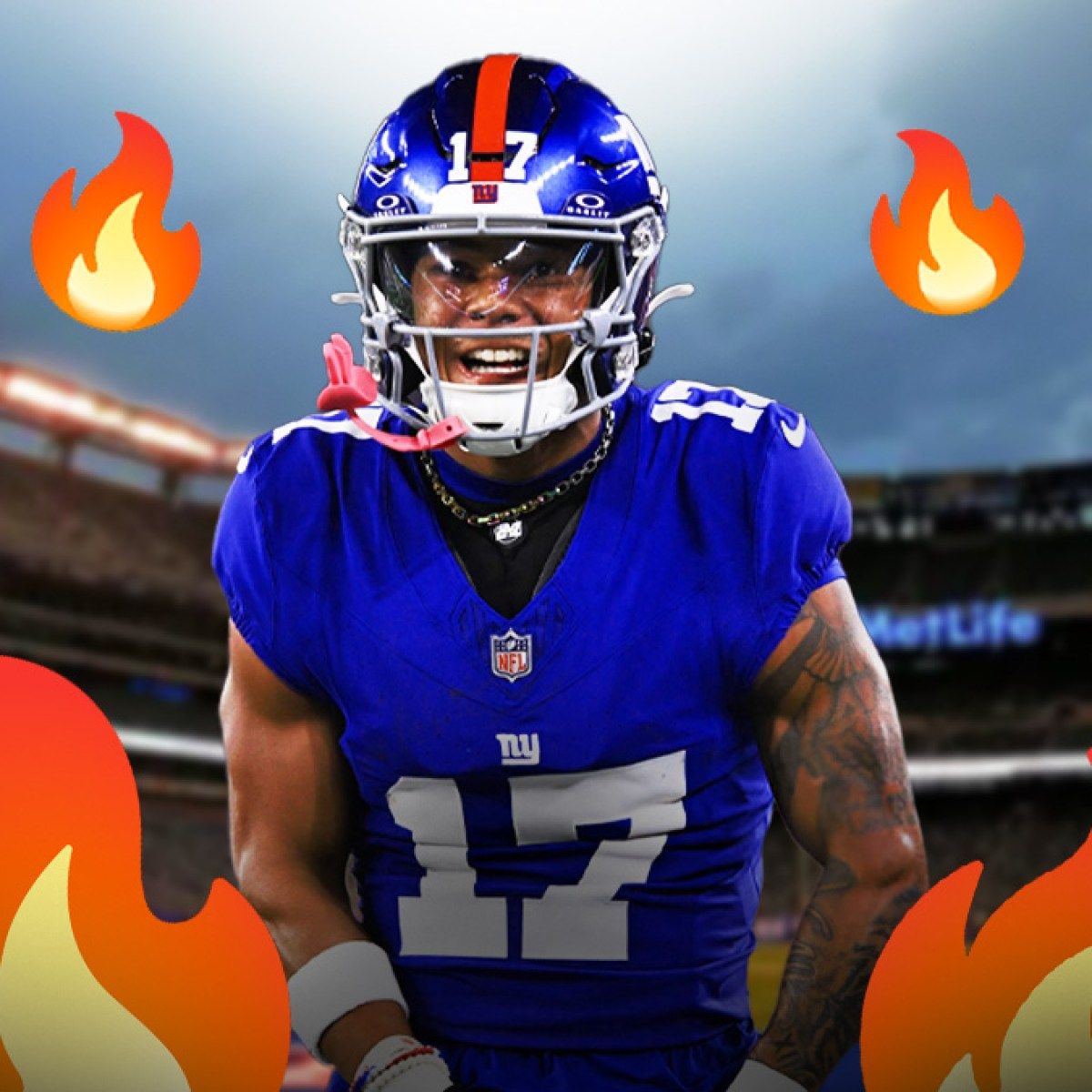 1200x1200 Giants' Wan'Dale Robinson fires back at upset fans about ruining tank