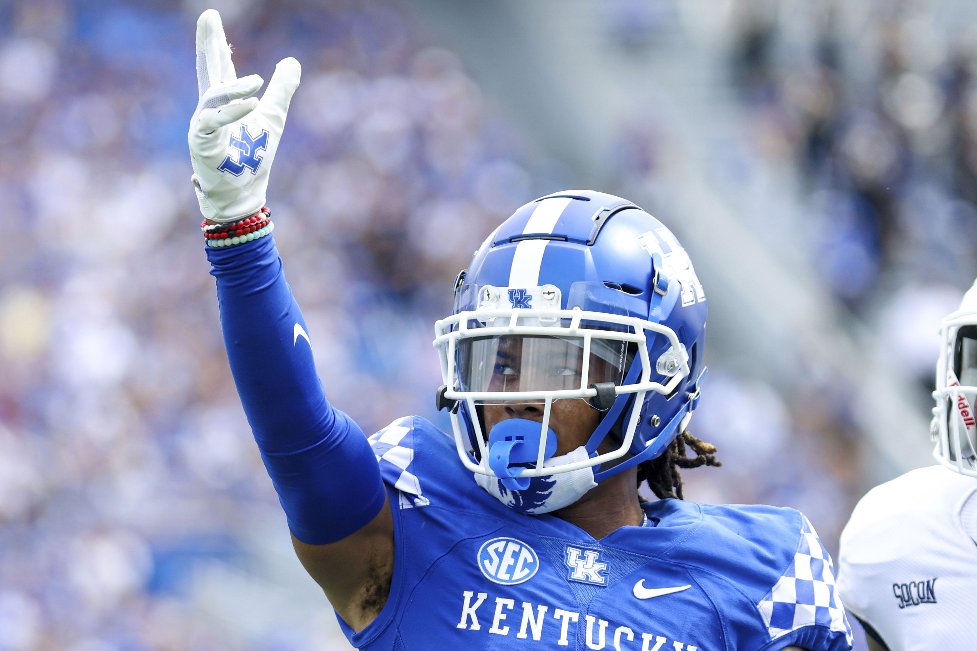 3873x2582 UK wide receiver Wan'Dale Robinson drafted in second round to New York Giants