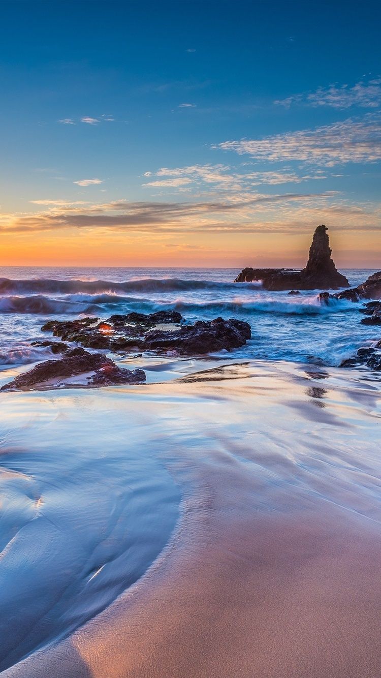 750x1334 Jones Beach, Kiama Downs, New South Wales, Australia, Sea, Sunrise 750x1334 IPhone 8 7 6 6S Wallpaper, Background, Picture, Image