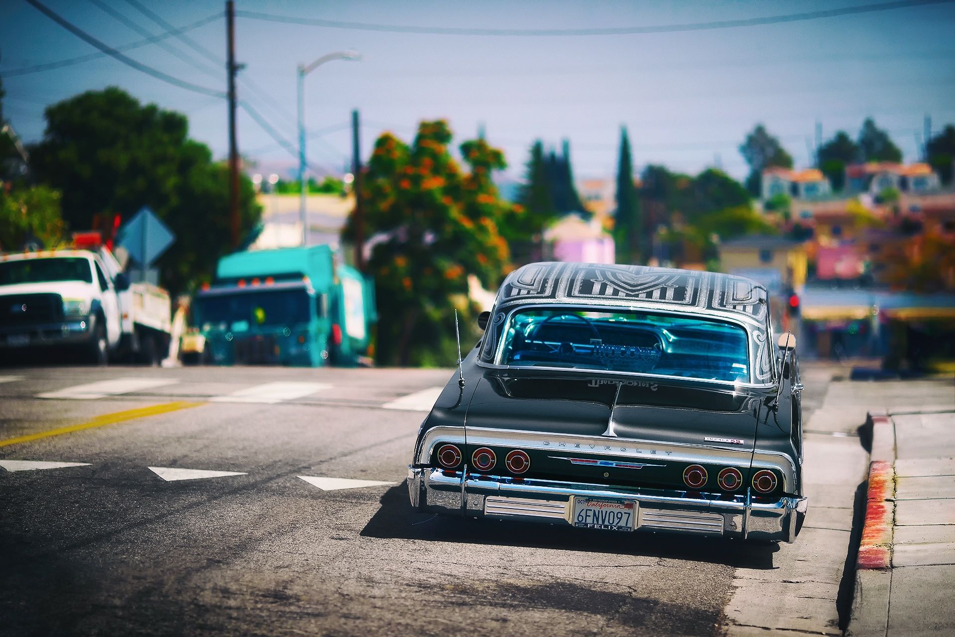 1920x1280 Wallpaper street, Chevrolet, Impala SS, Lowrider, Los Angeles for mobile and desktop, section chevrolet, resolution 1920x1280