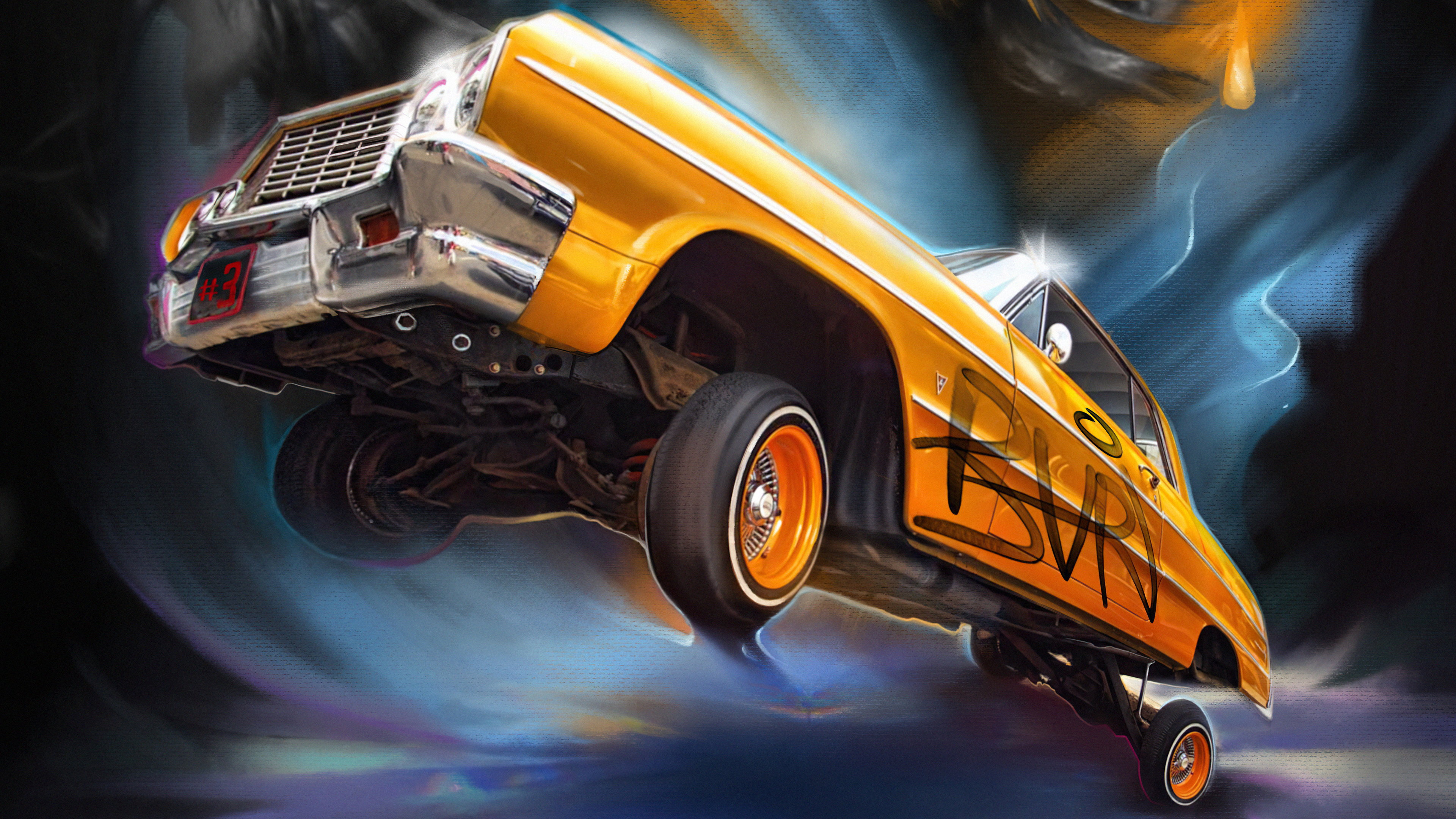 3840x2160 Lowrider Girl Chevy Art Wallpaper, HD Artist Wallpaper, 4k Wallpaper, Image, Background, Photos and Picture