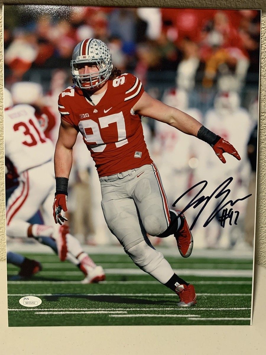 900x1200 Joey Bosa Signed Ohio State Buckeyes 11x14 Photo JSA