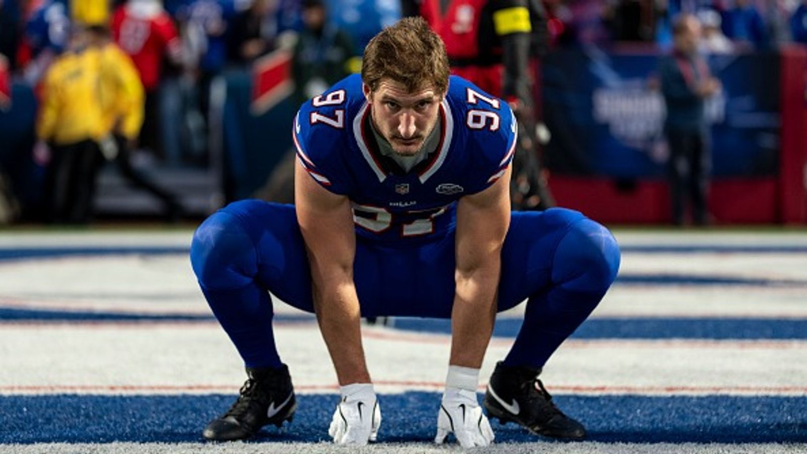 1600x900 Joey Bosa's mom Cheryl stuns in royal blue as Bills celebrate dramatic victory over Ravens
