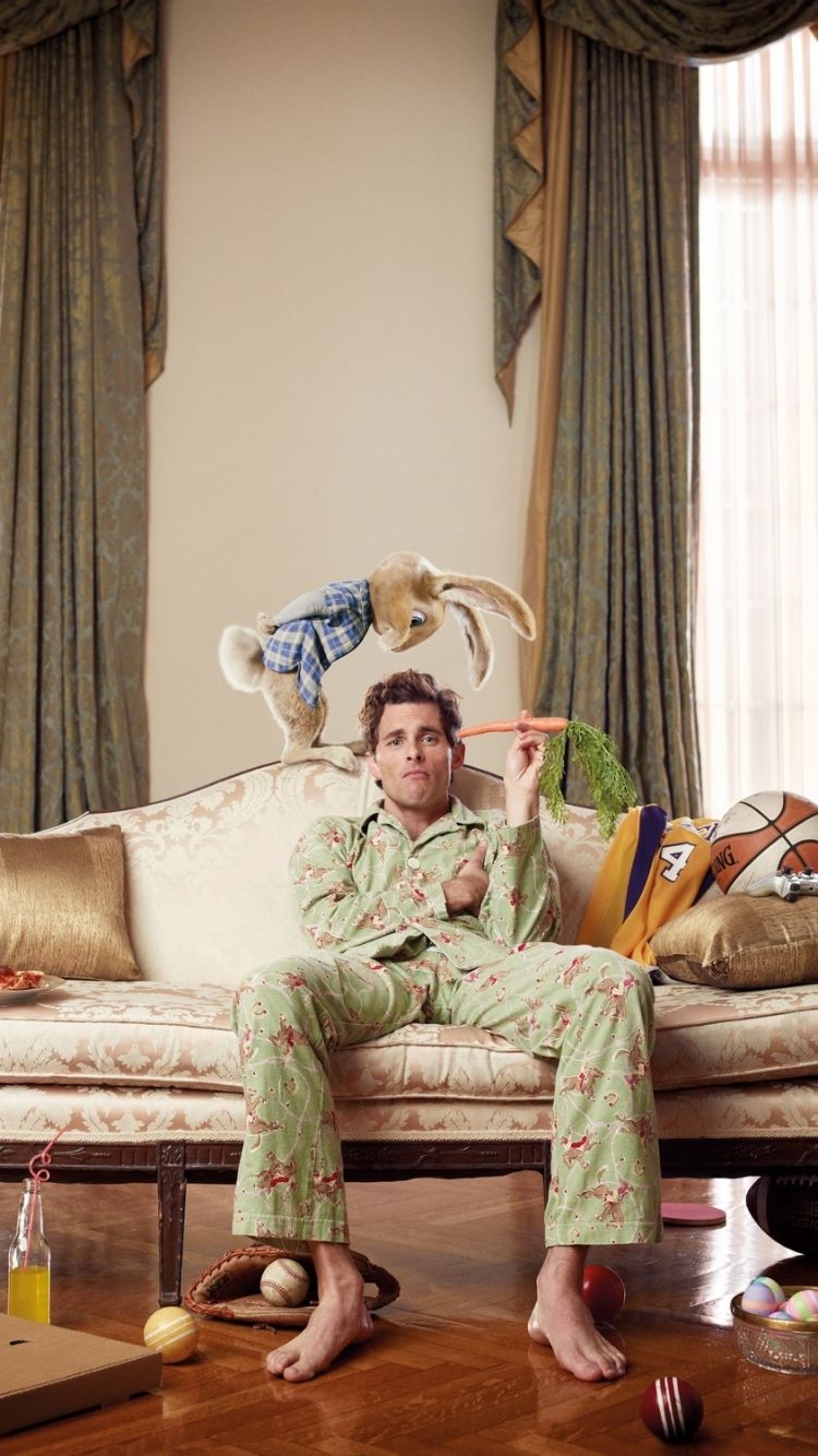 750x1334 Phone wallpaper: Movie, Hop, Easter Bunny (Hop), James Marsden, Rabbit, Pajamas 1426138