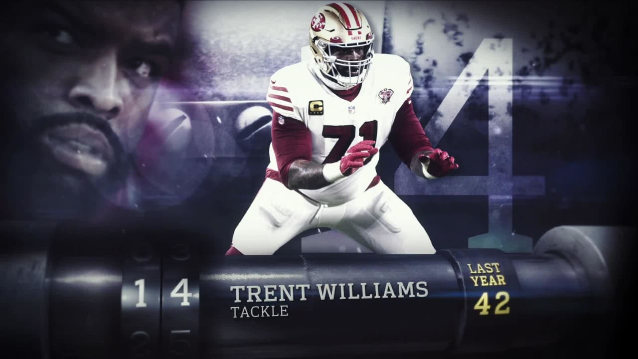 1280x720 Players of 2022': San Francisco 49ers let tackle Trent Williams. No. 14