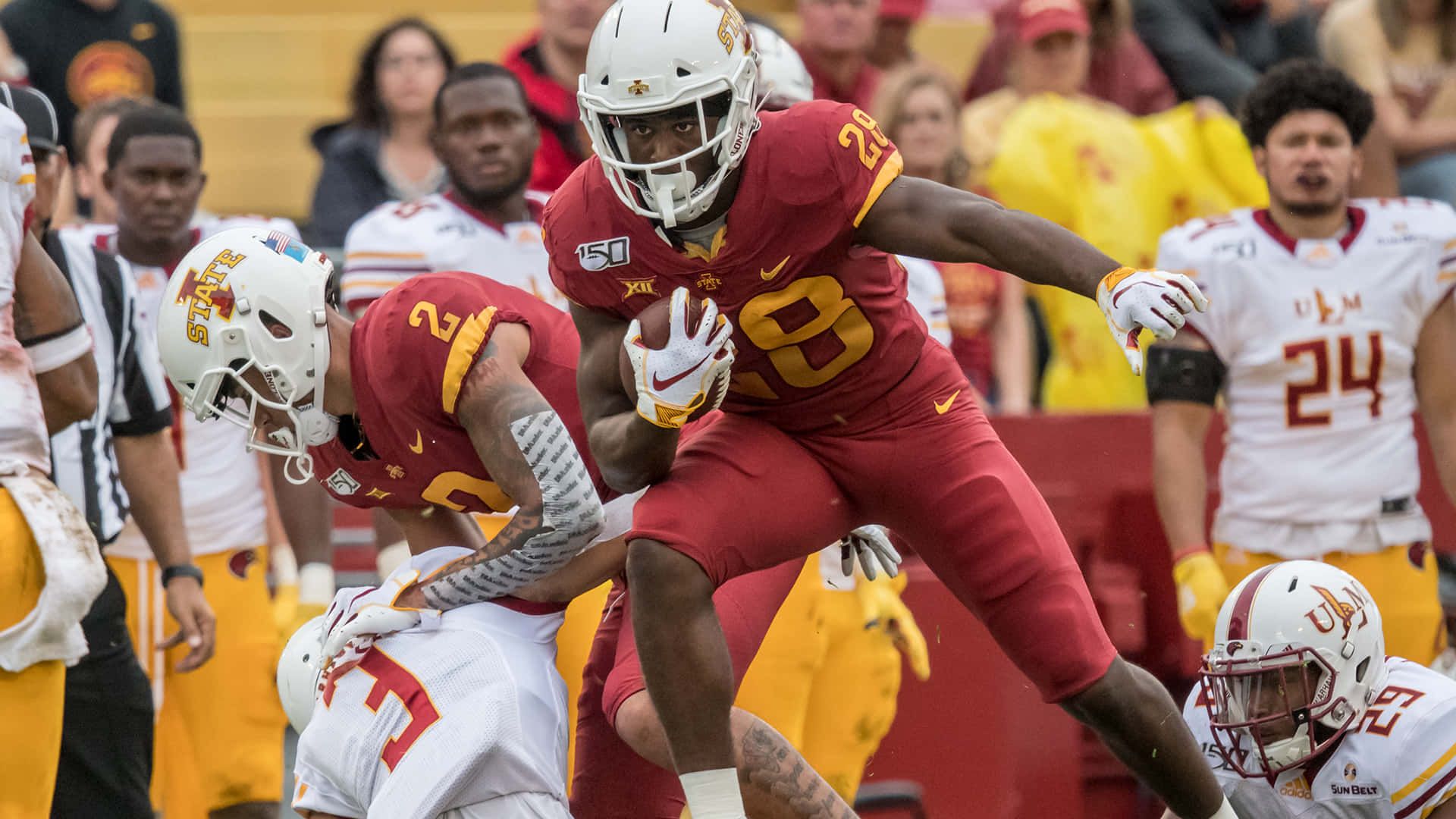 1920x1080 Download Breece Hall Iowa State Action Run Wallpaper